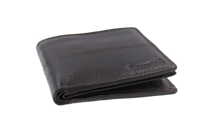 EverestWolf DeluxeDen Luxury Brown Snake Textured Leather Wallet