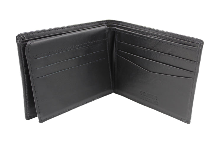 EverestWolf NoirCraft Black Smooth Textured Wallet