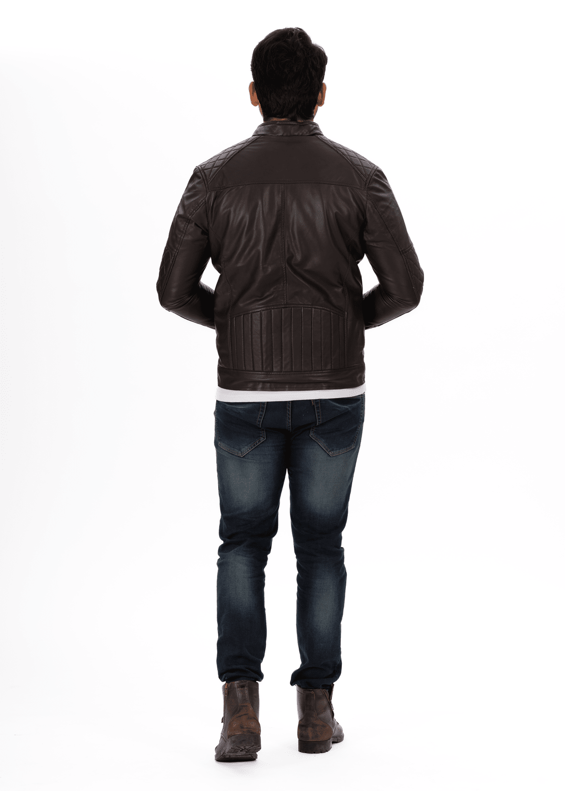 SportsFlex Black Genuine Leather Jacket