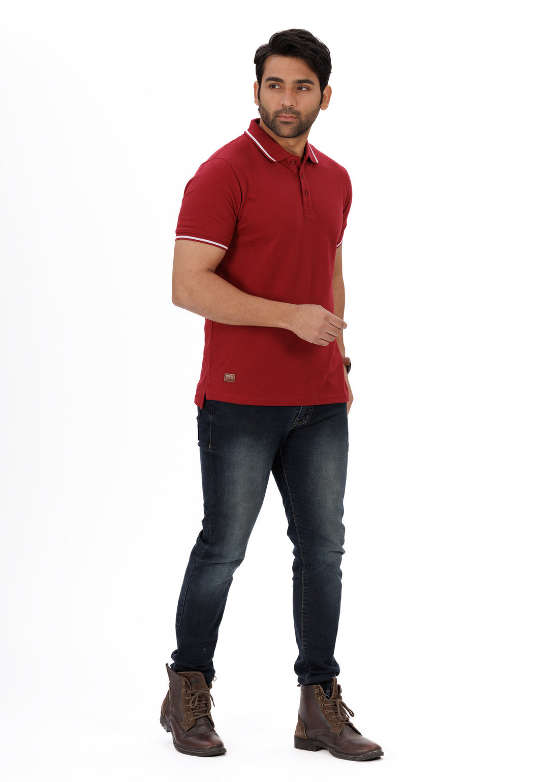 EverestWolf's Premium Maroon solid polo shirt