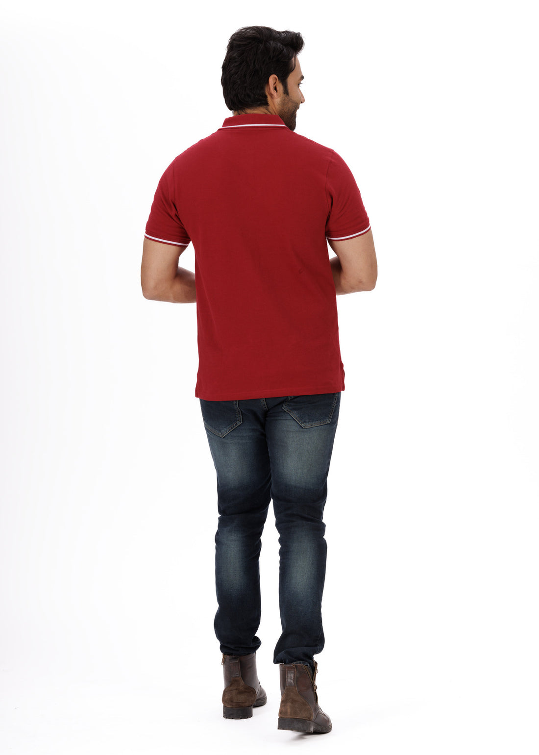 EverestWolf's Premium Maroon solid polo shirt