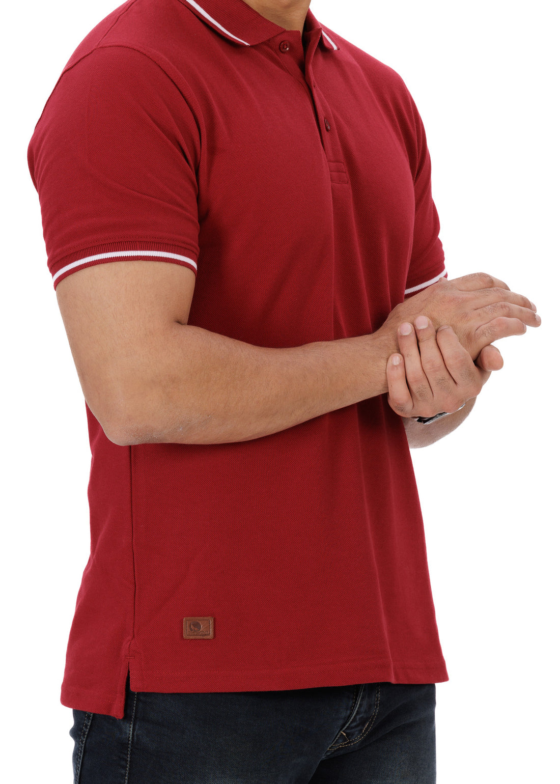 EverestWolf's Premium Maroon solid polo shirt