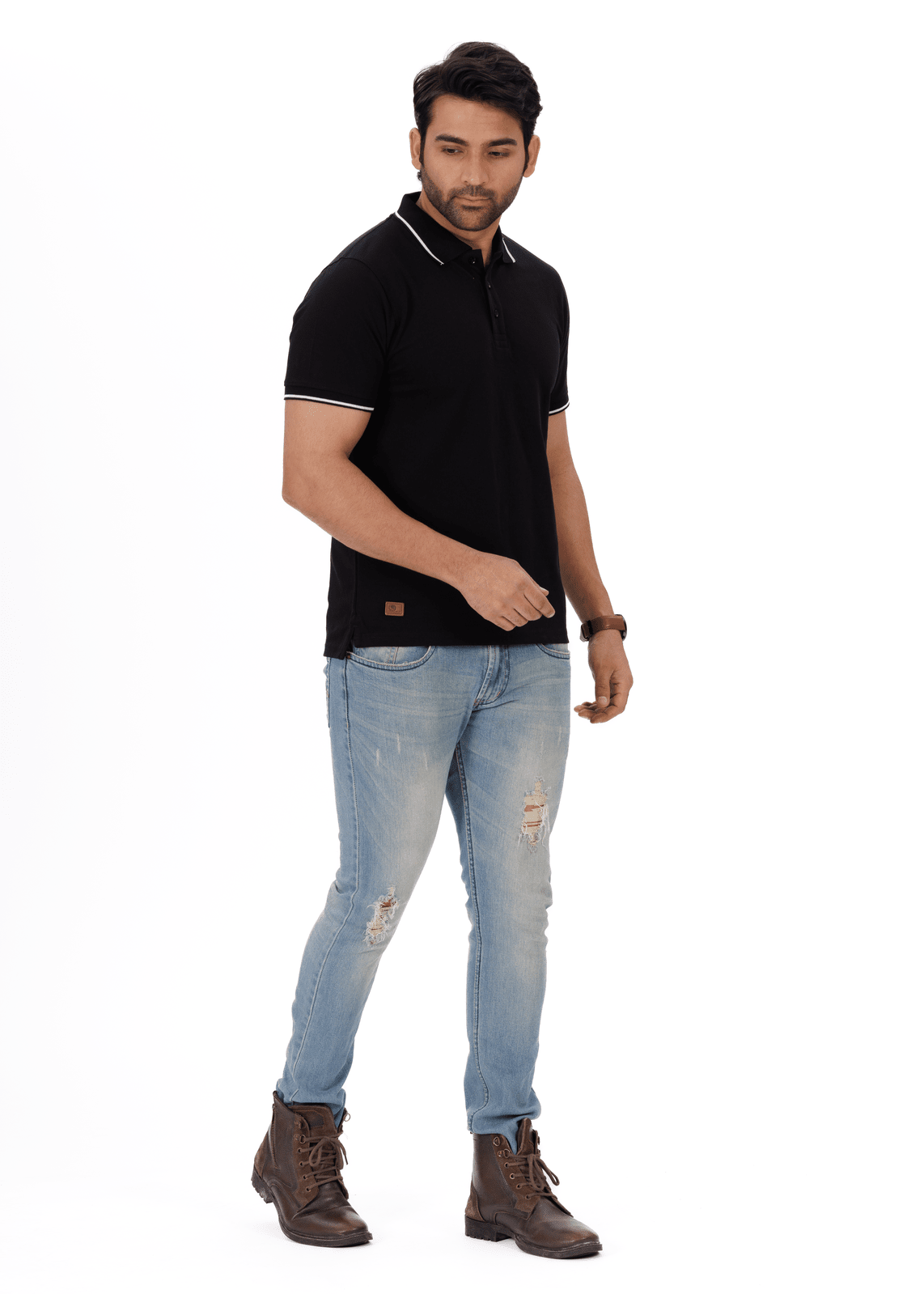 EverestWolf's Premium Black Polo T-Shirt