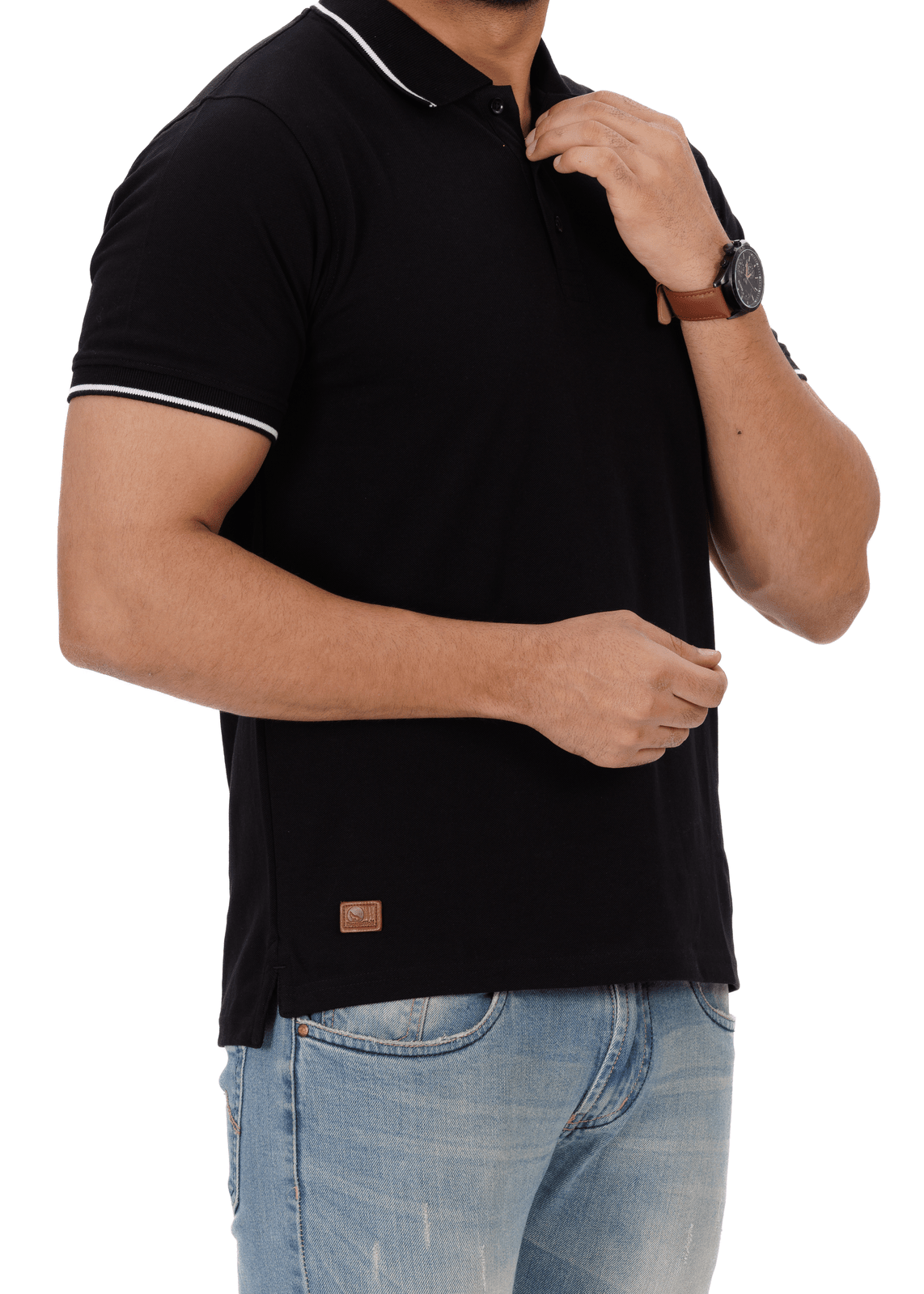 EverestWolf's Premium Black Polo T-Shirt