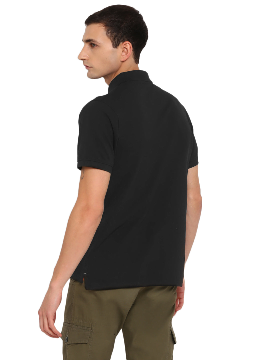 EverestWolf Premium Black Regular Fit soft-touch Polo T-Shirt