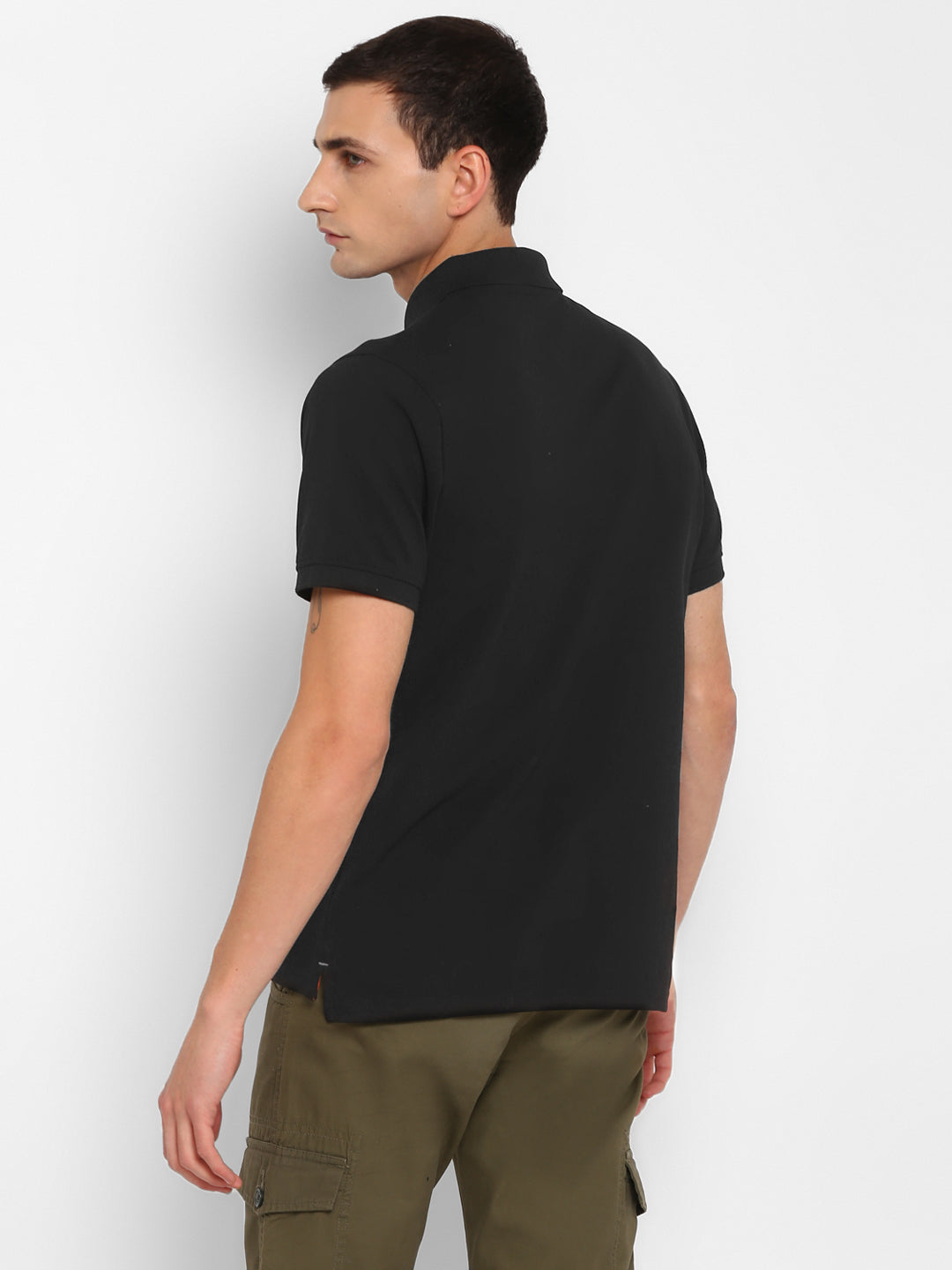 EverestWolf Premium Black Regular Fit soft-touch Polo T-Shirt