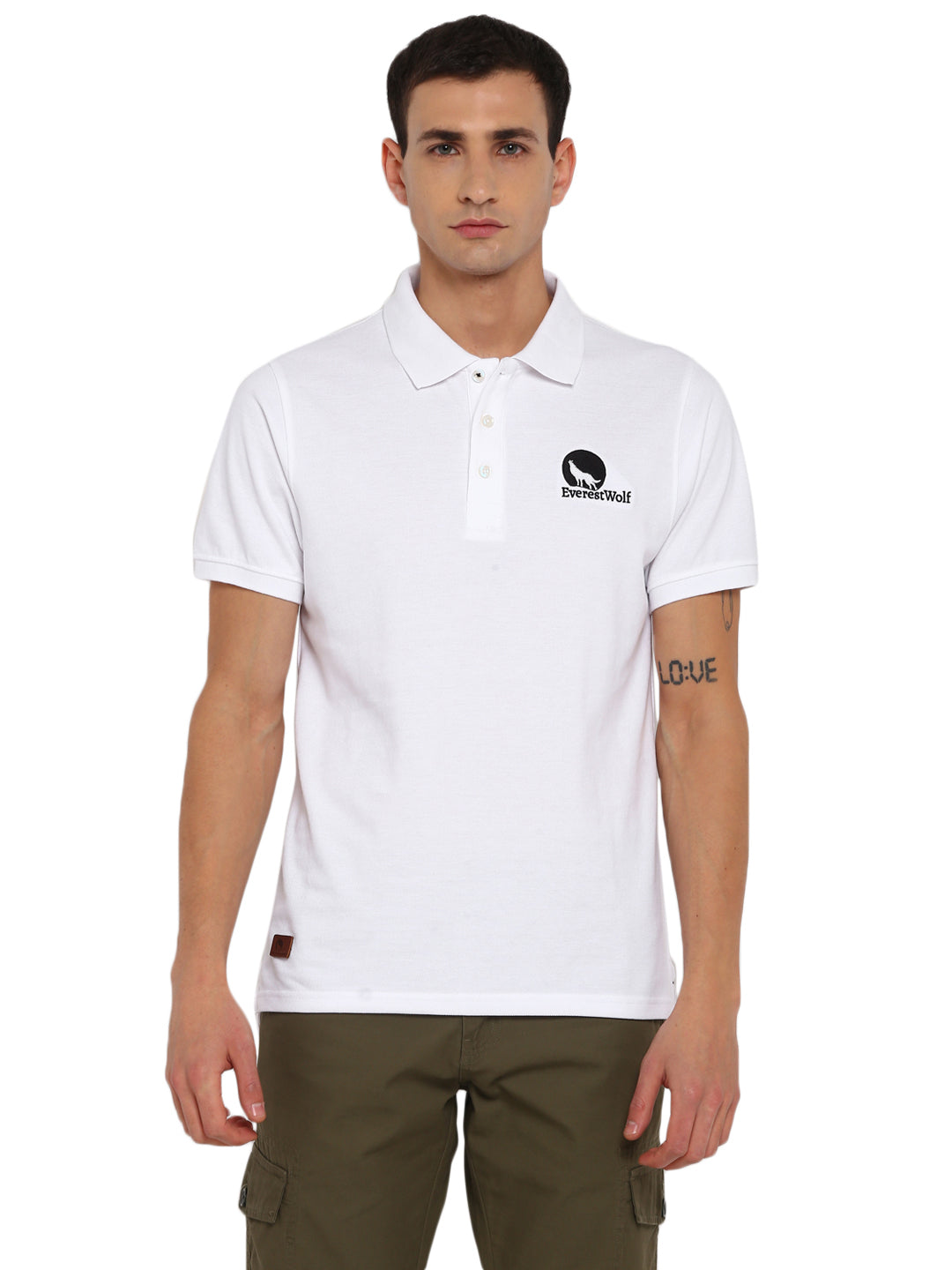 White Regular Fit Polo T-Shirt