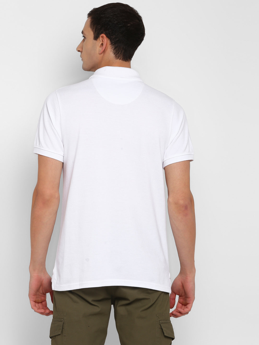 White Regular Fit Polo T-Shirt