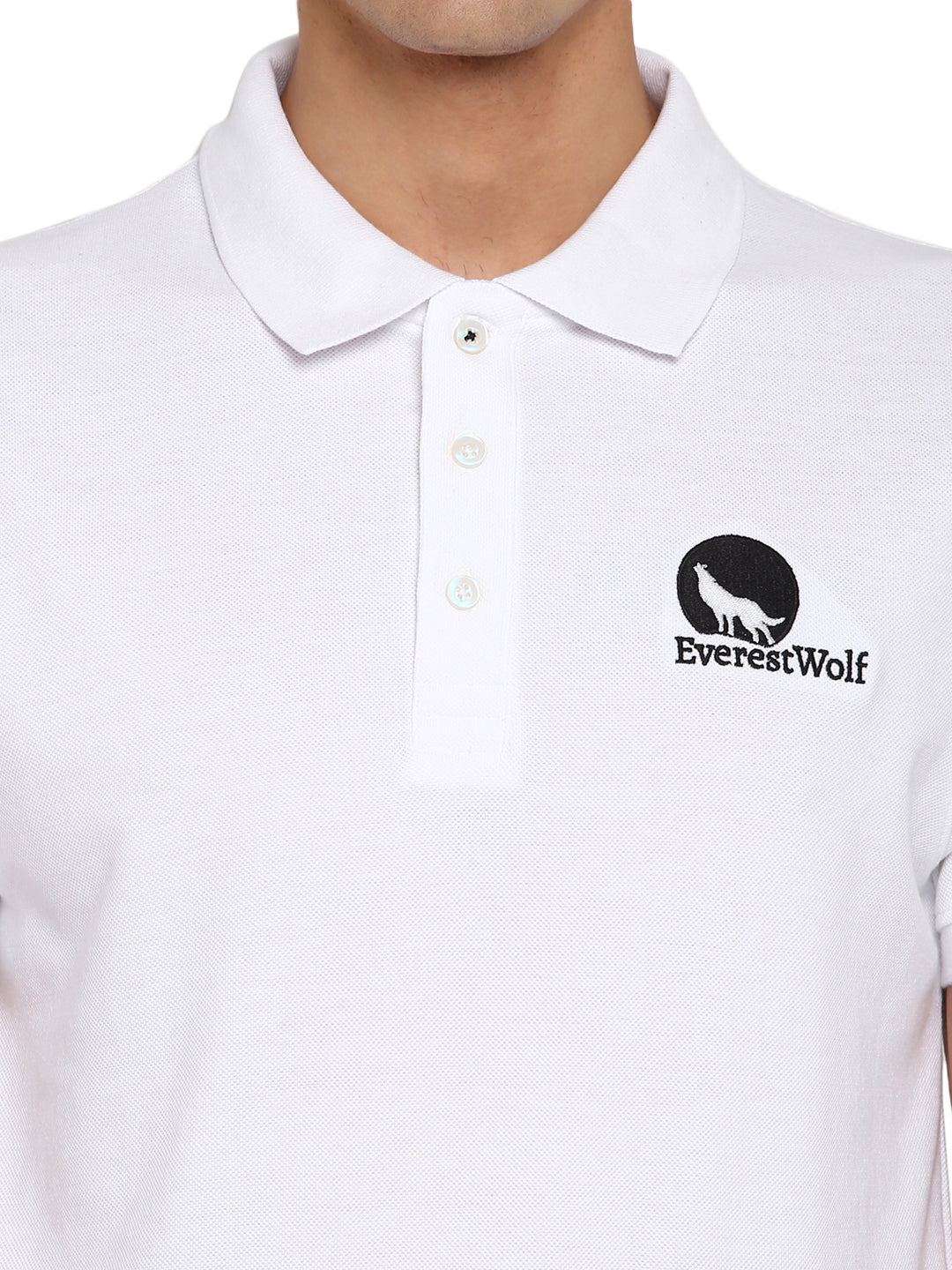 White Regular Fit Polo T-Shirt