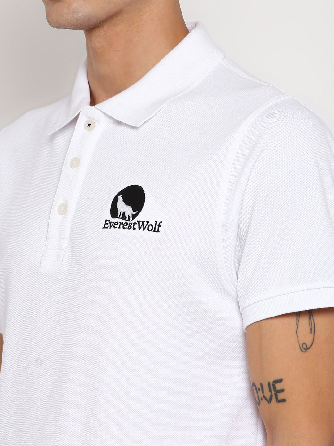White Regular Fit Polo T-Shirt