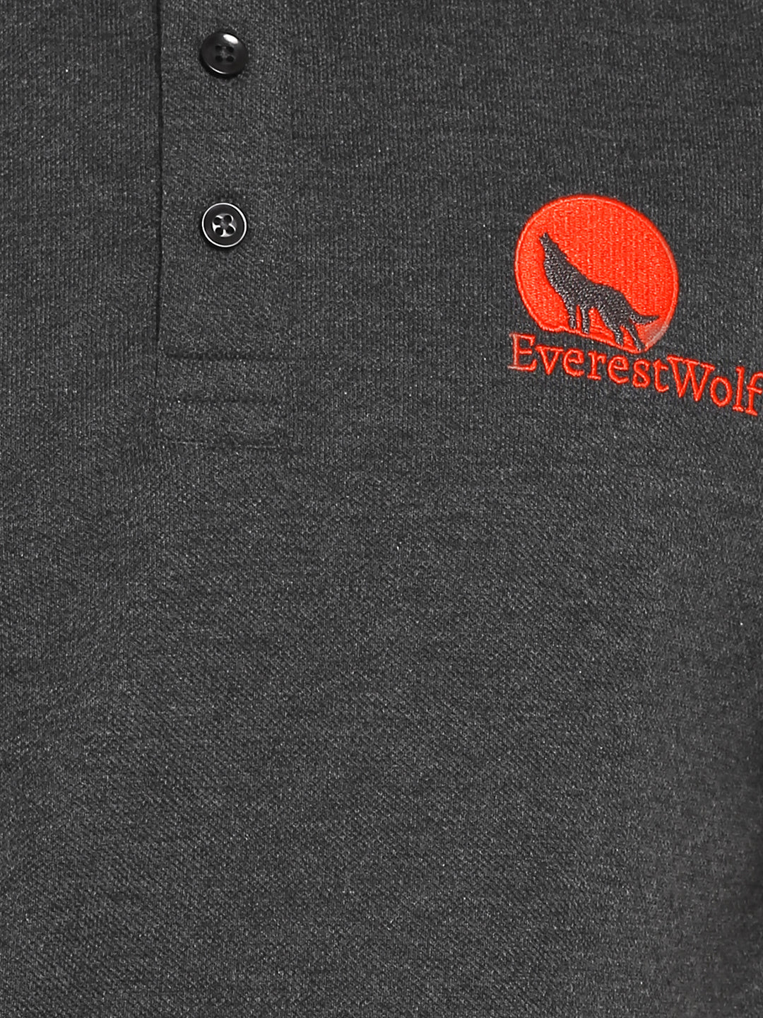 Grey Regular Fit Polo T-Shirt