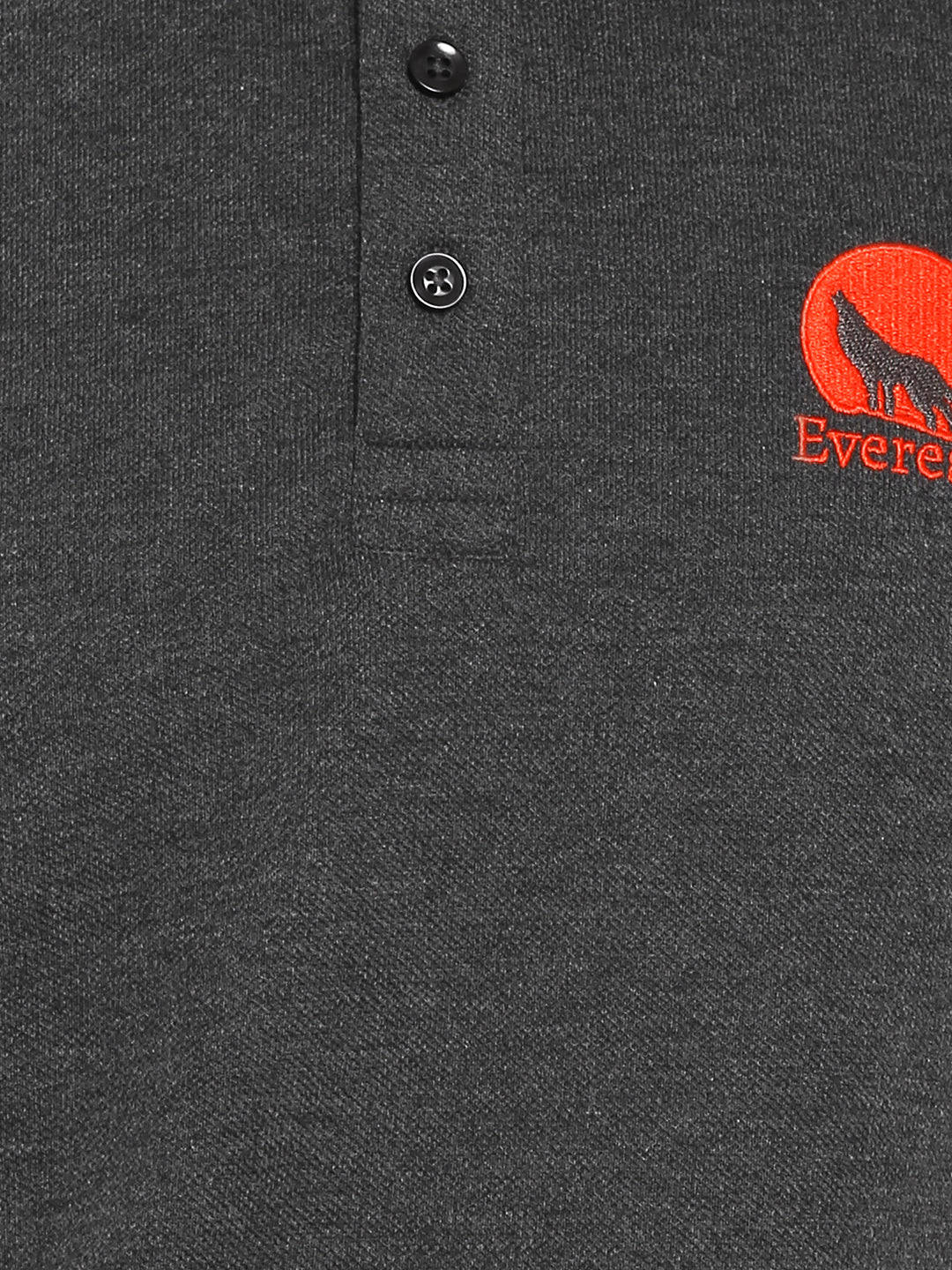 Grey Regular Fit Polo T-Shirt