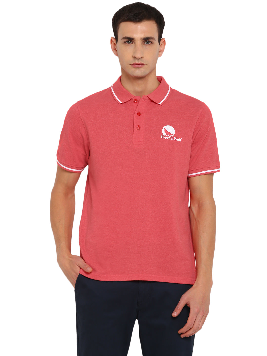 Orange Regular Fit Polo T-Shirt