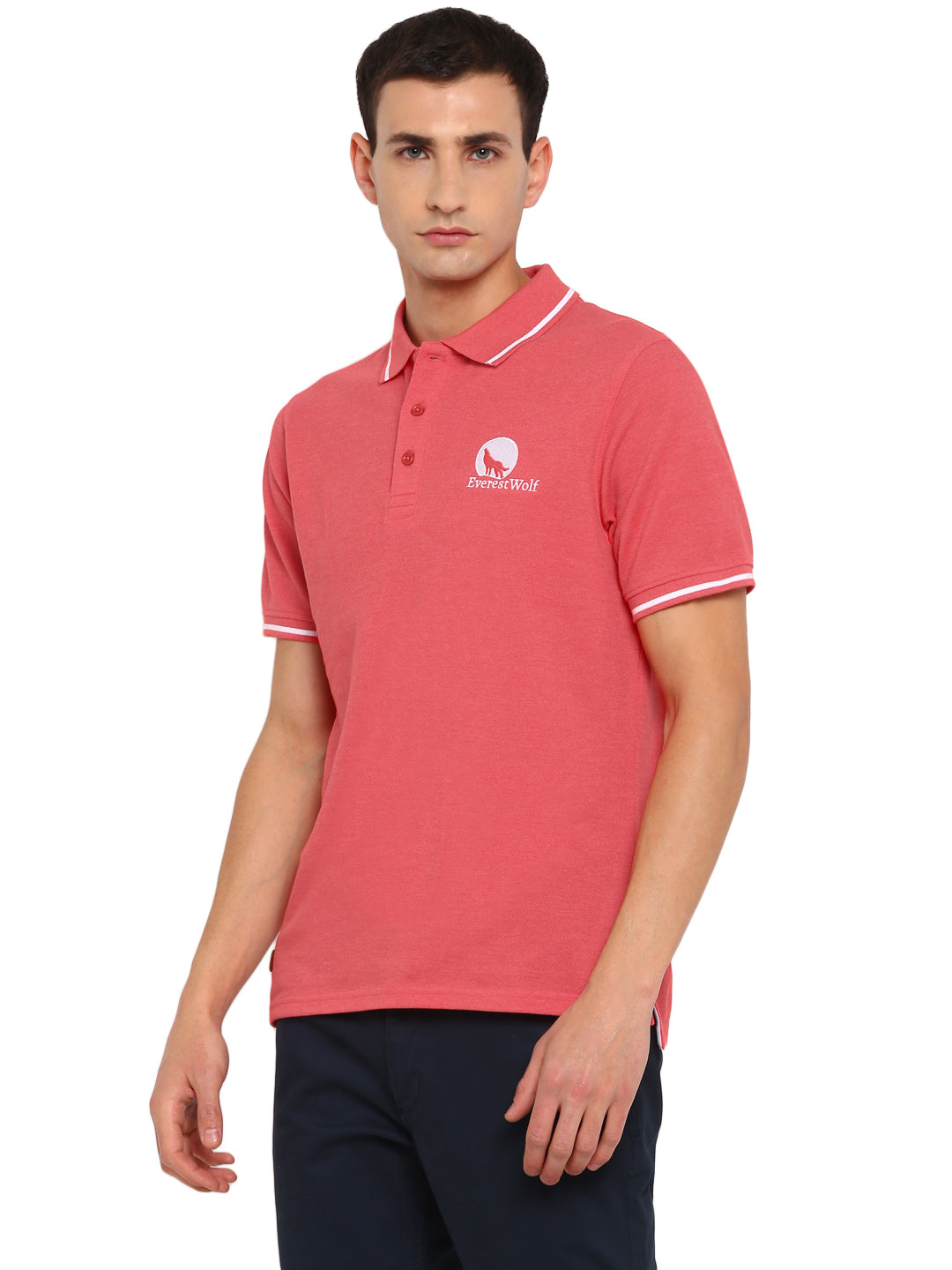 Orange Regular Fit Polo T-Shirt