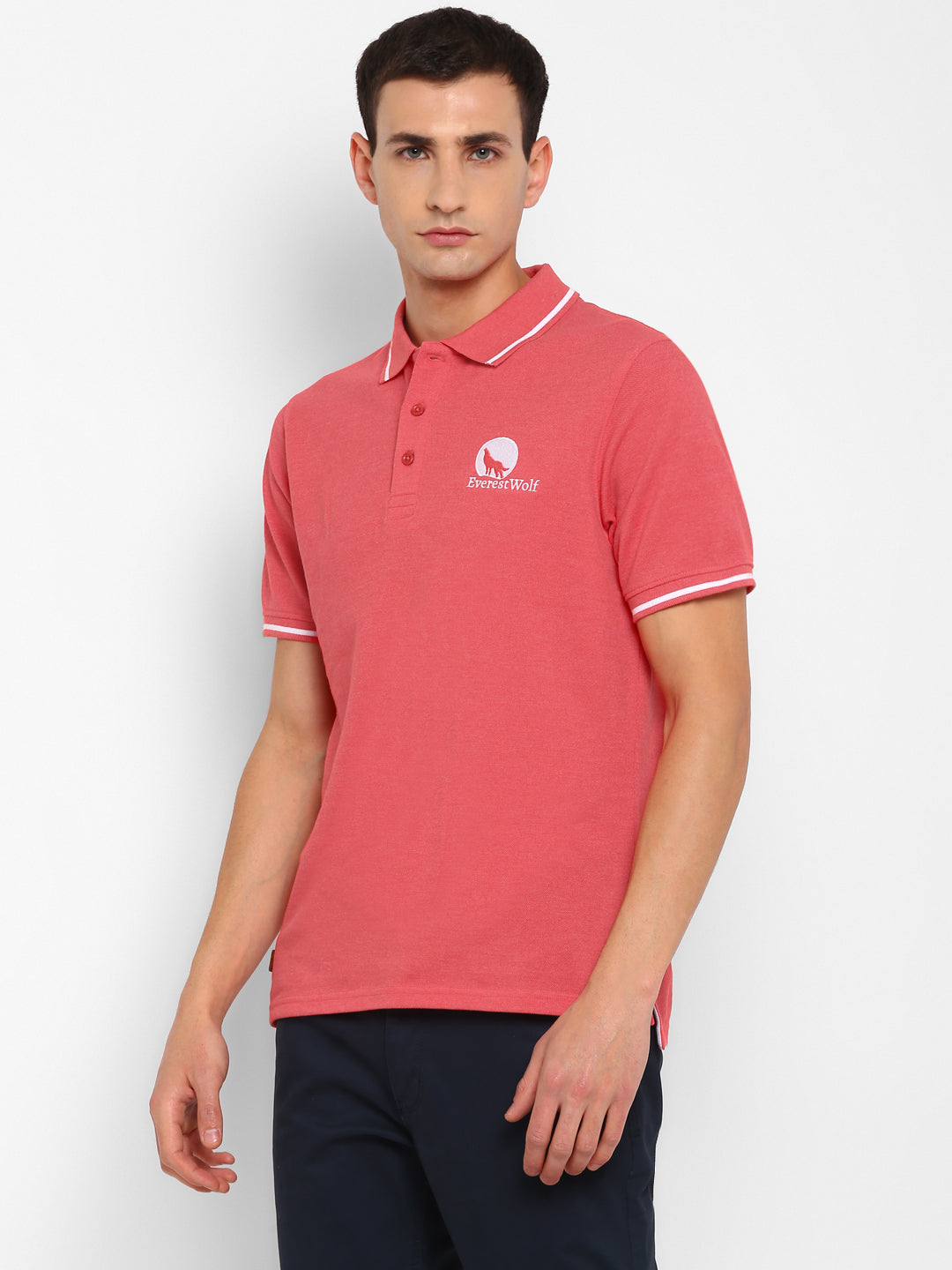 Orange Regular Fit Polo T-Shirt