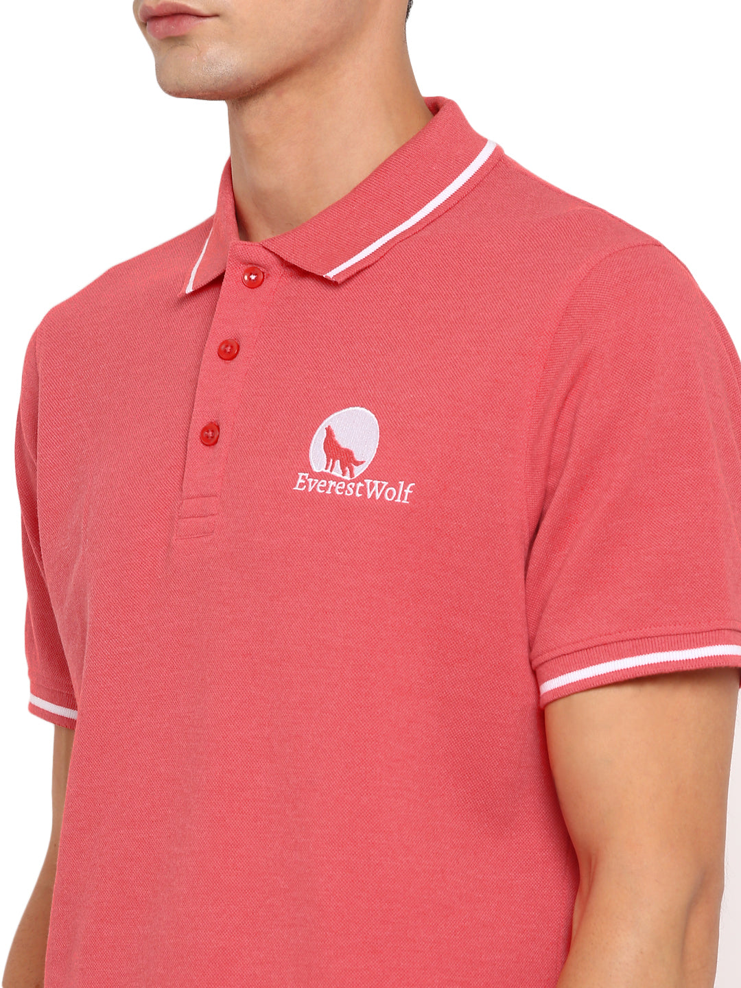 Orange Regular Fit Polo T-Shirt