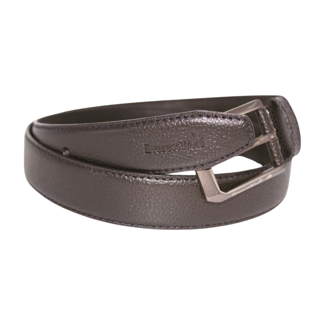 EverestWolf PrestigeSash Designer Leather Belt with Silver Buckle