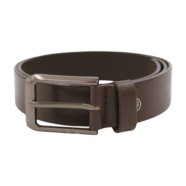 EverestWolf Havoc Leather Belt with midnight Silver Buckle