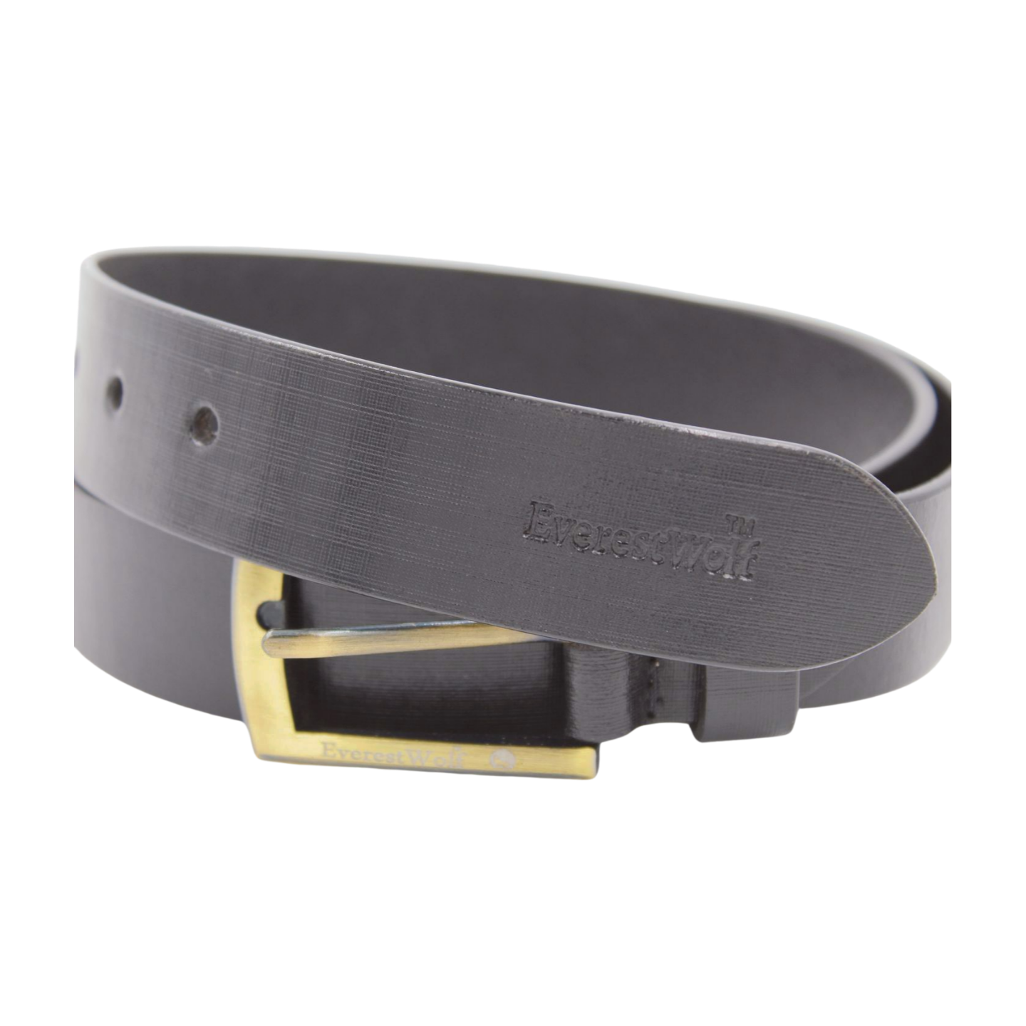 EverestWolf Ironclad Leather Belt with Golden Buckle