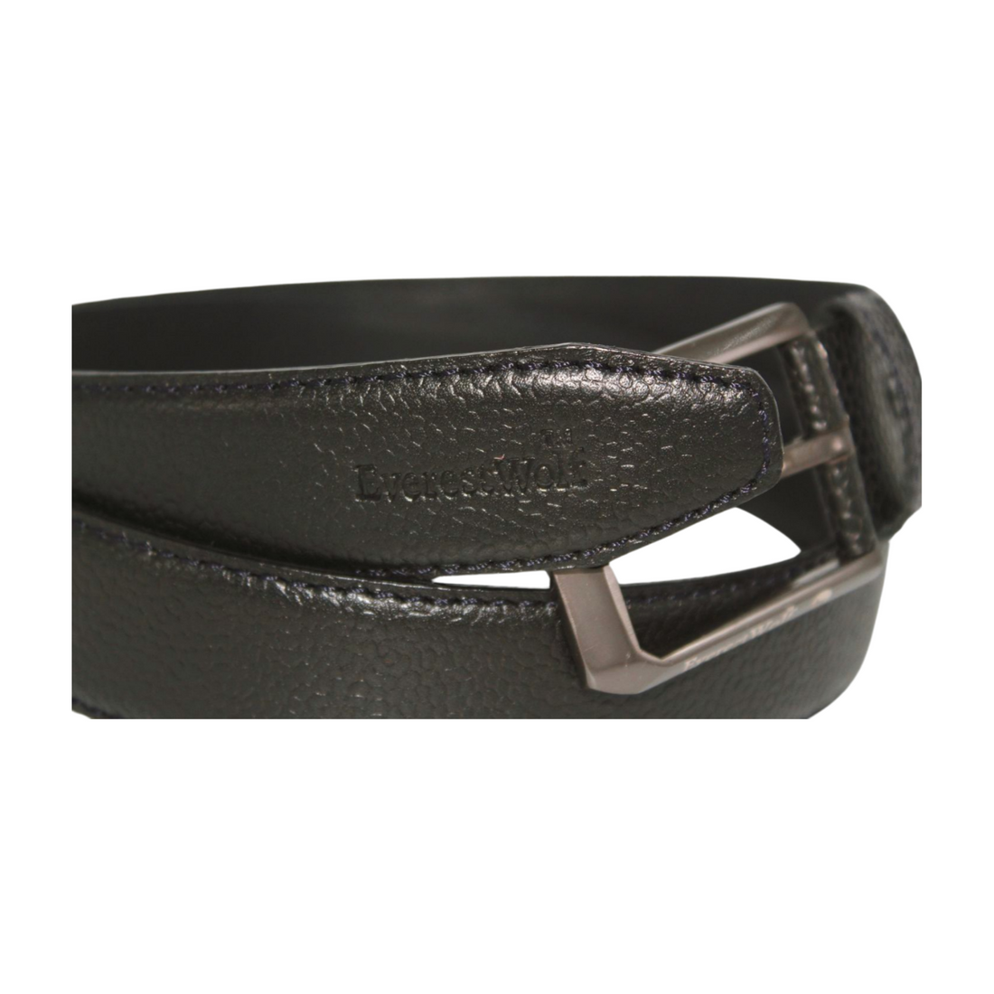 EverestWolf PrestigeSash Designer Leather Belt with Silver Buckle