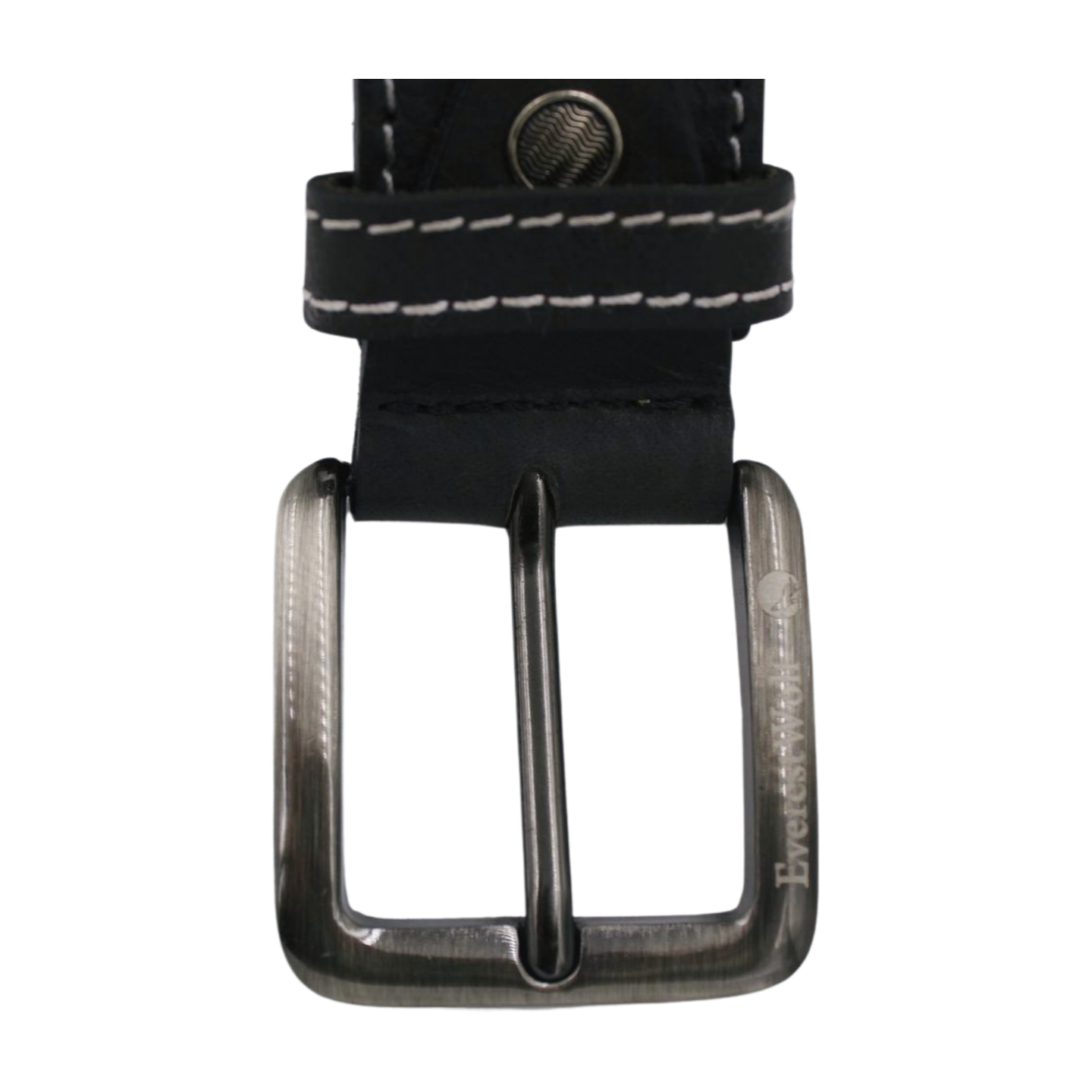 EverestWolf PureEclat Designer Leather Belt with Grey Buckle