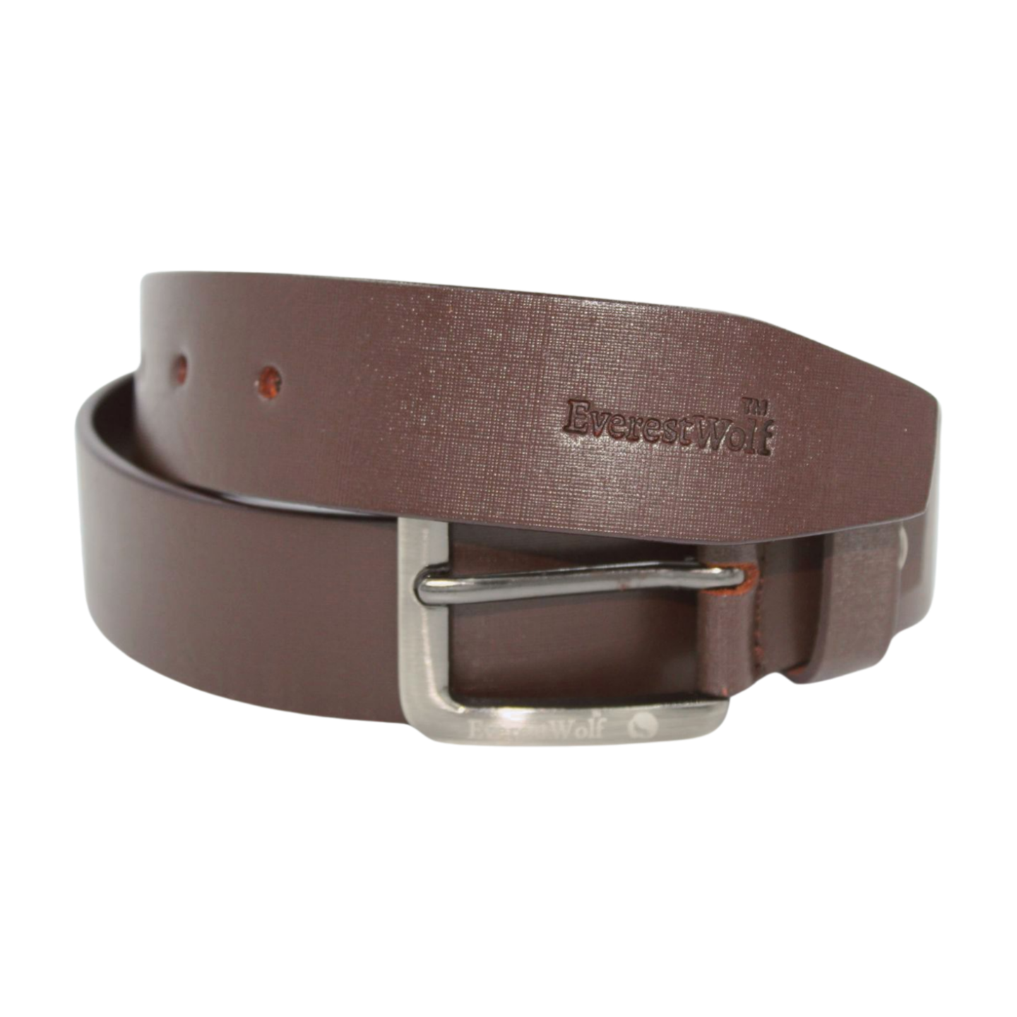 EverestWolf Warlord Leather Belt with Silver Buckle
