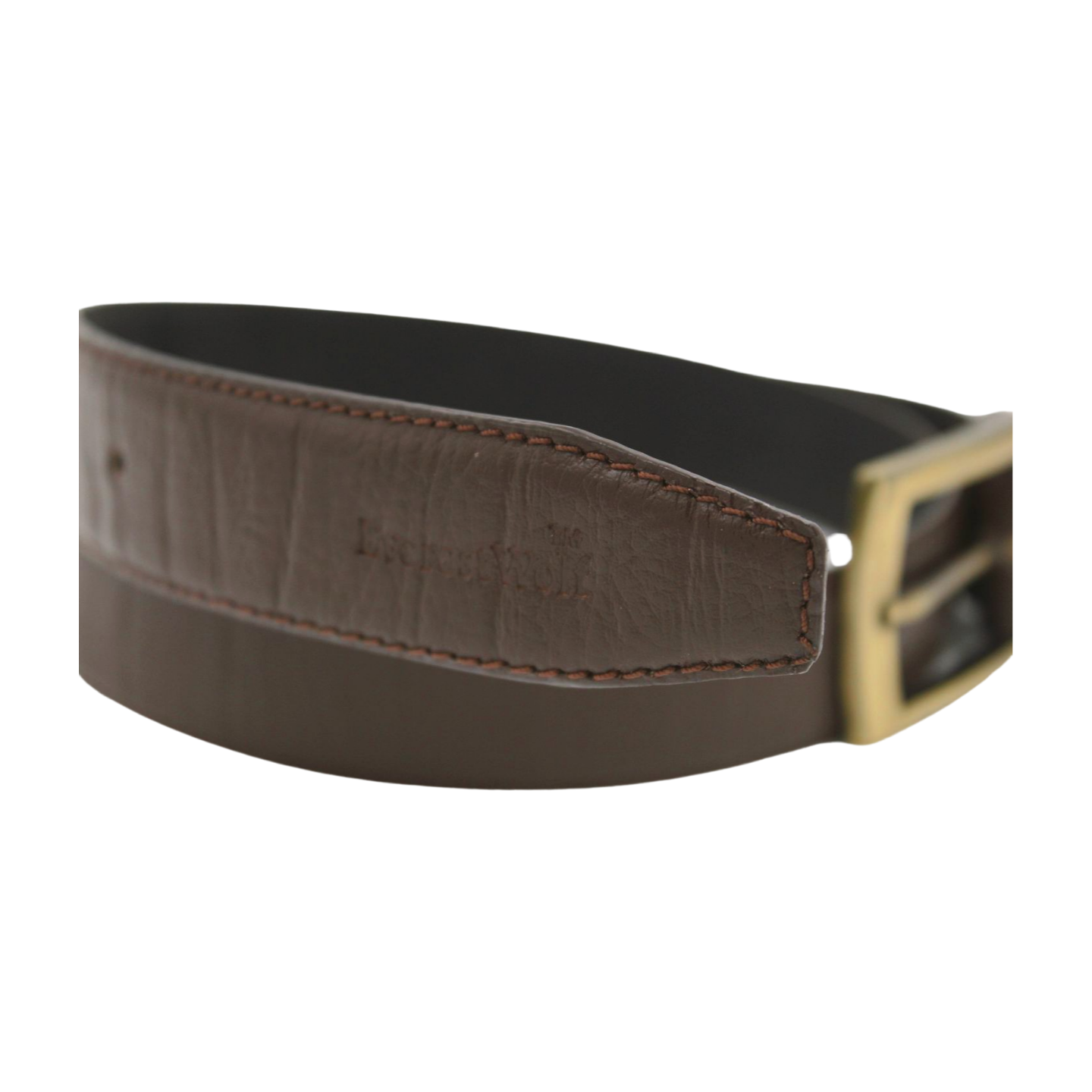 EverestWolf Sovereign Designer Leather Belt with Golden Buckle