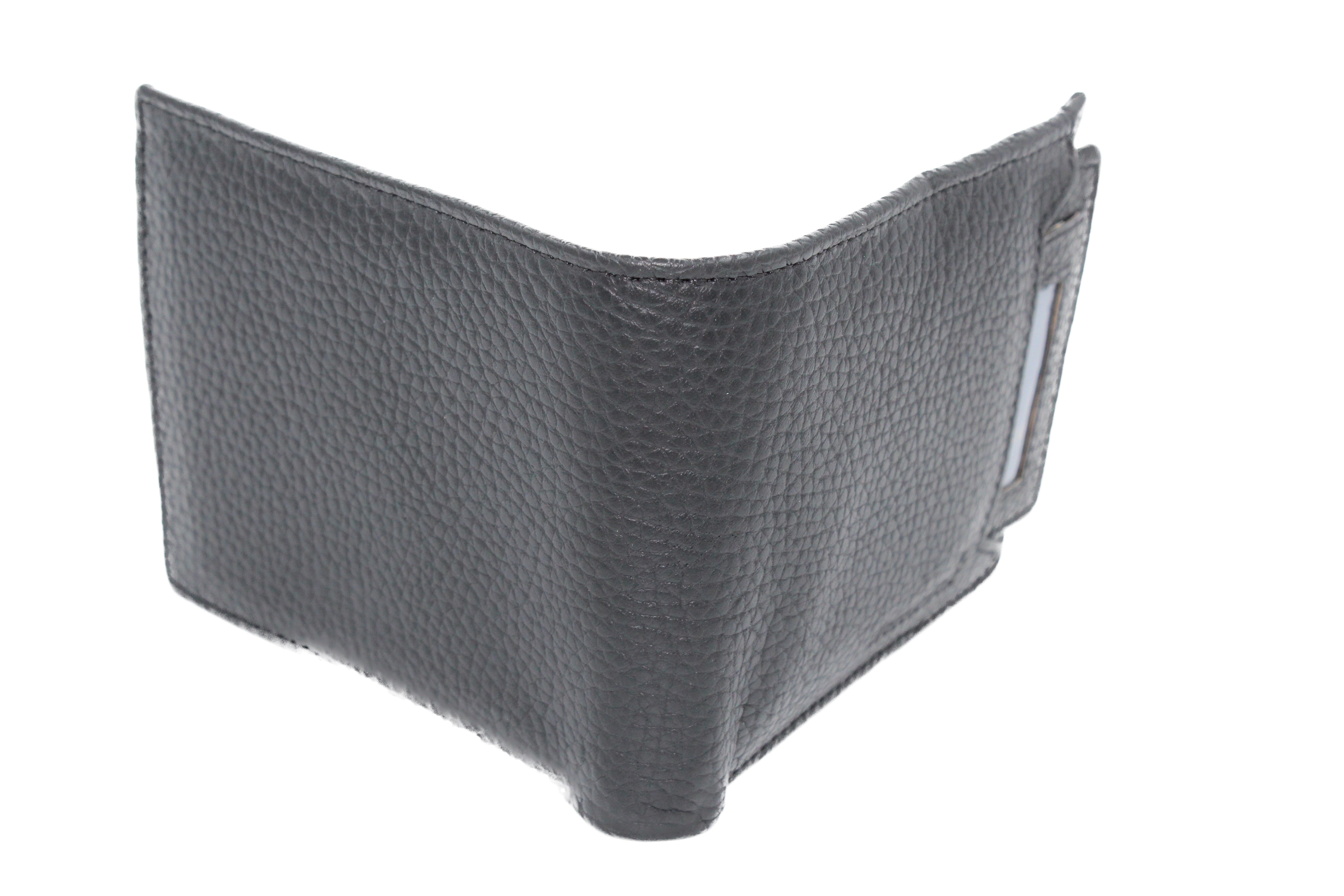 EverestWolf VaultViper Black Snake Textured Genuine Leather Wallet