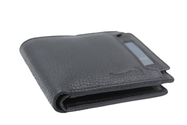 EverestWolf VaultViper Black Snake Textured Genuine Leather Wallet