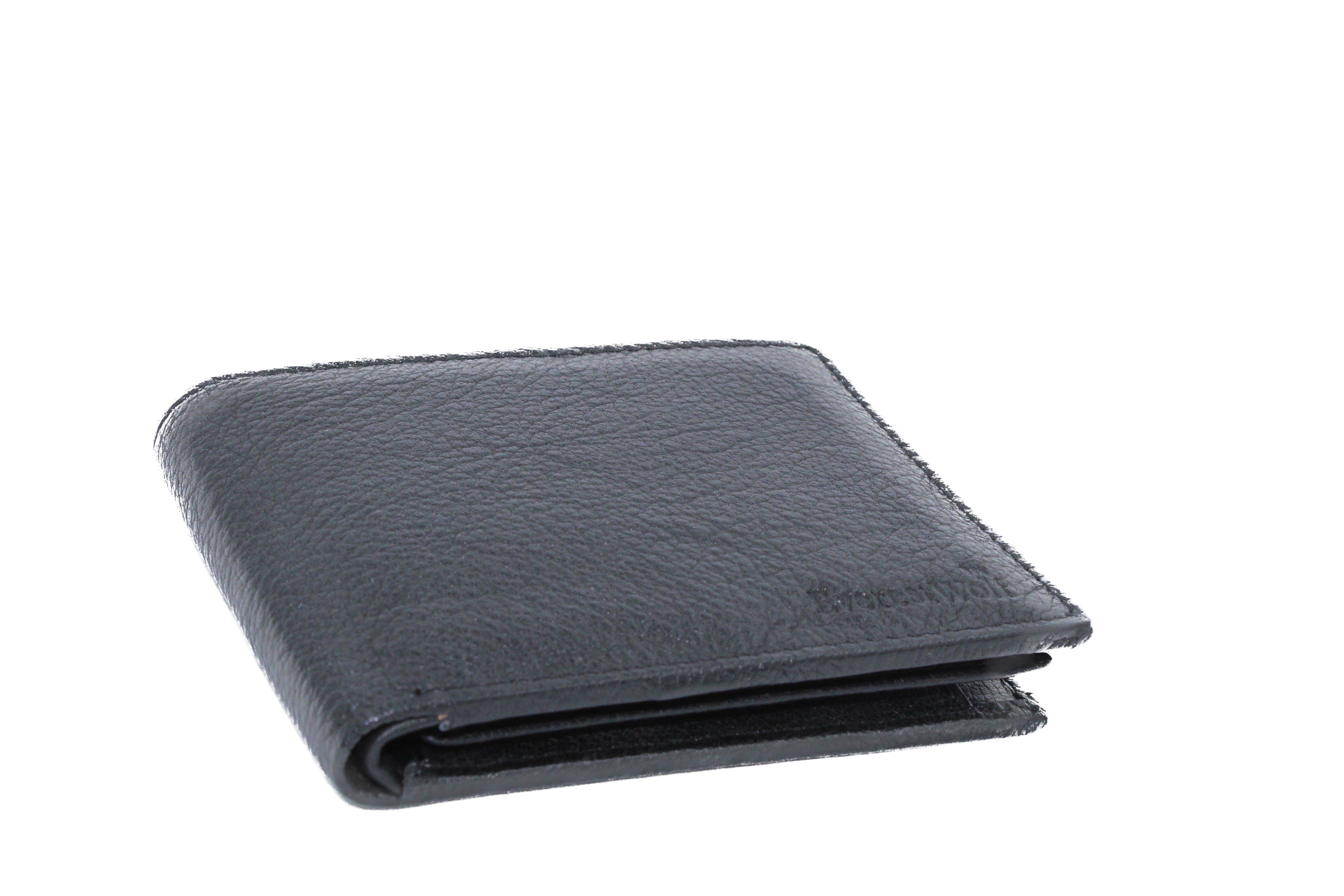EverestWolf ClassicCarry Premium Black Textured Wallet