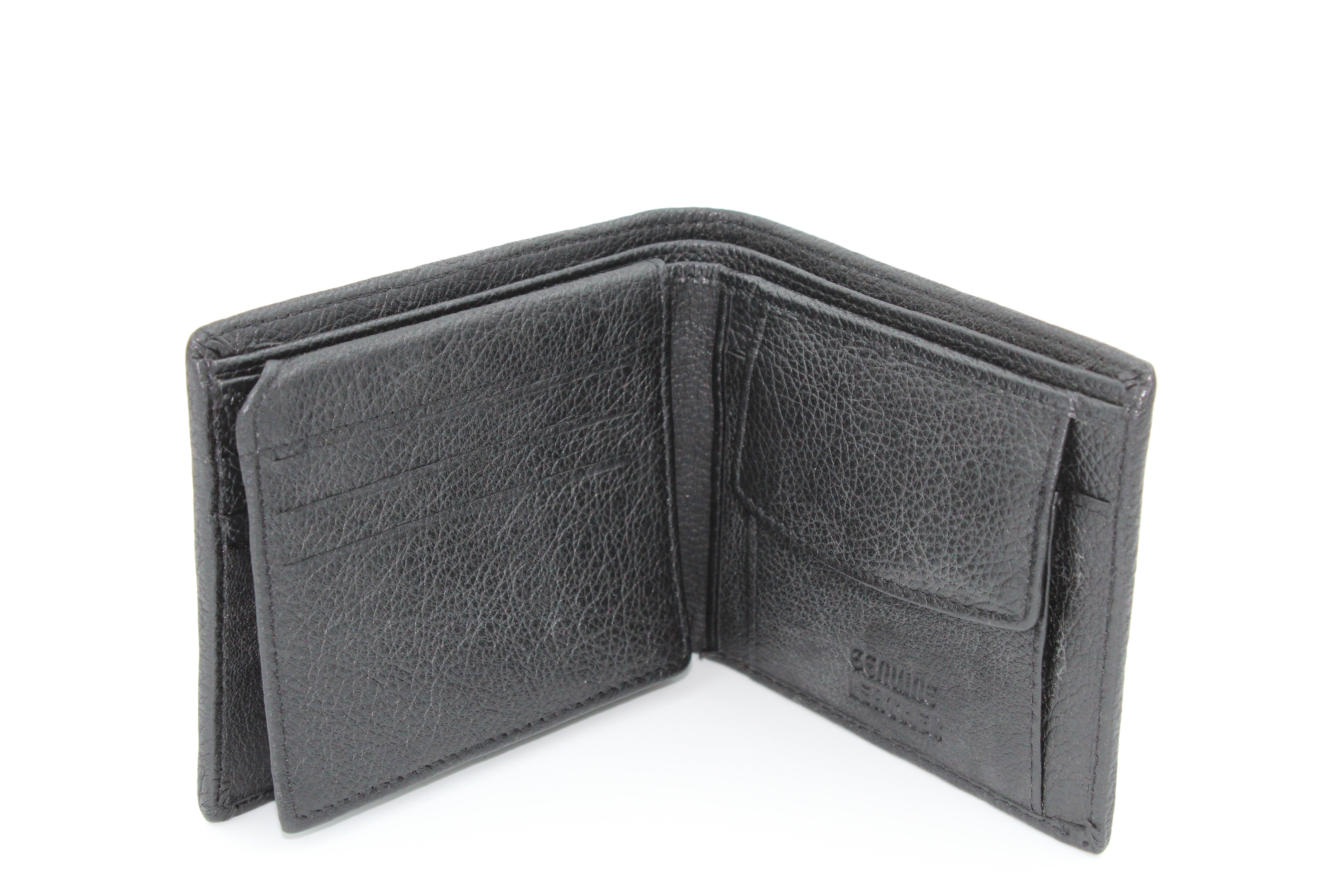 EverestWolf ClassicCarry Premium Black Textured Wallet
