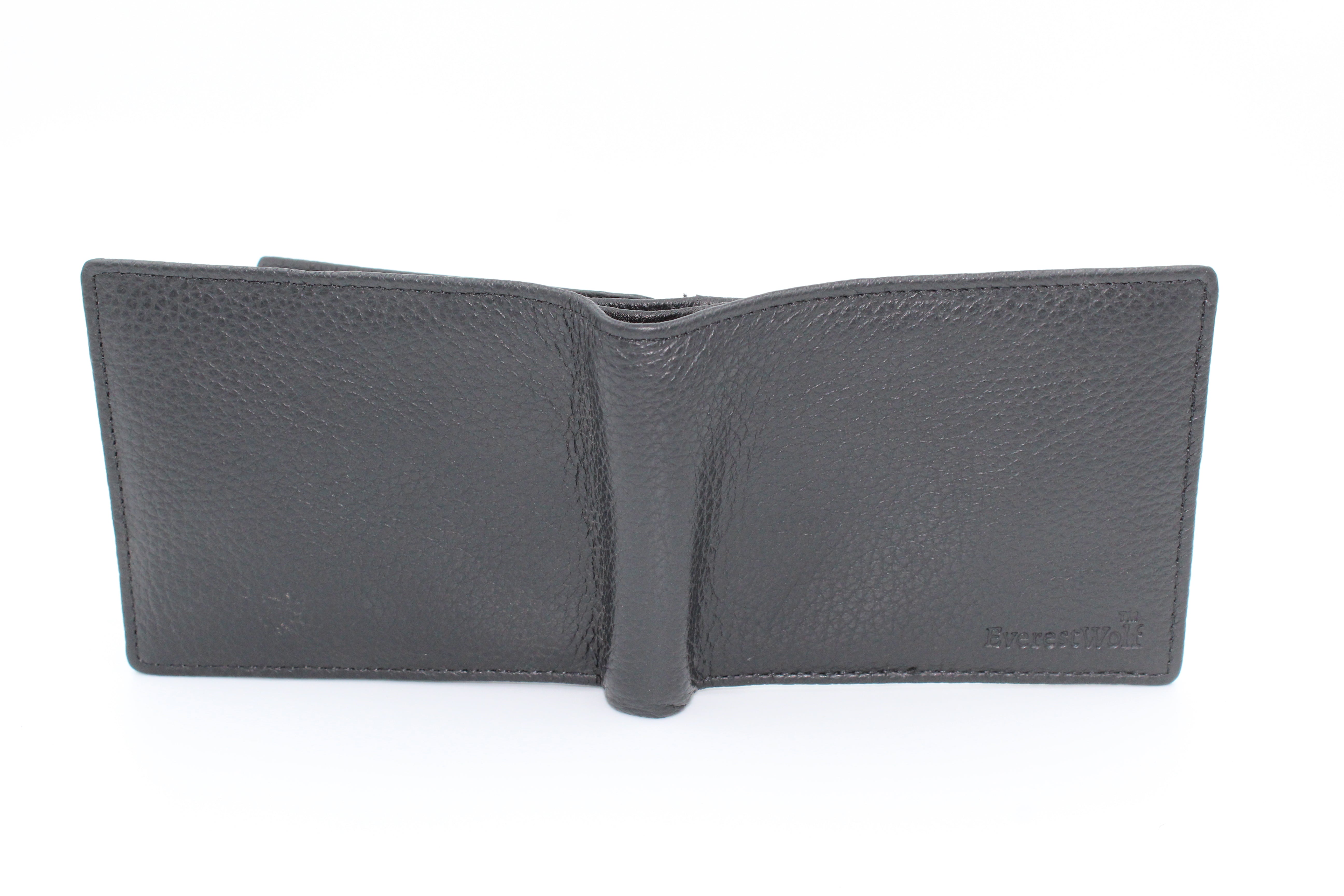 EverestWolf PrimePocket Premium Black Solid Textured Wallet