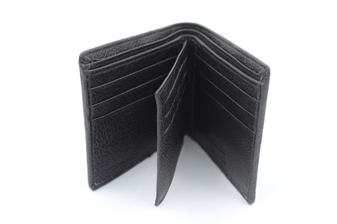 EverestWolf PrimePocket Premium Black Solid Textured Wallet