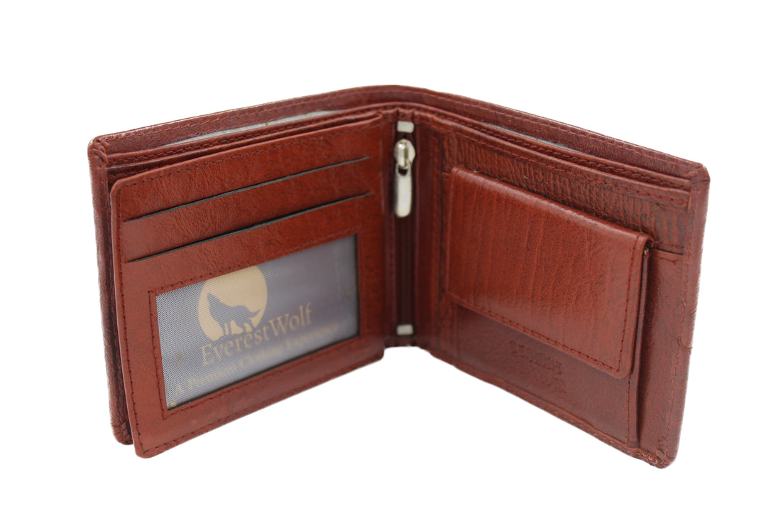 EverestWolf DuneDapper Premium Tan Designer Leather Wallet