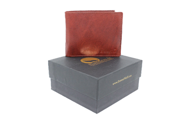 EverestWolf DuneDapper Premium Tan Designer Leather Wallet