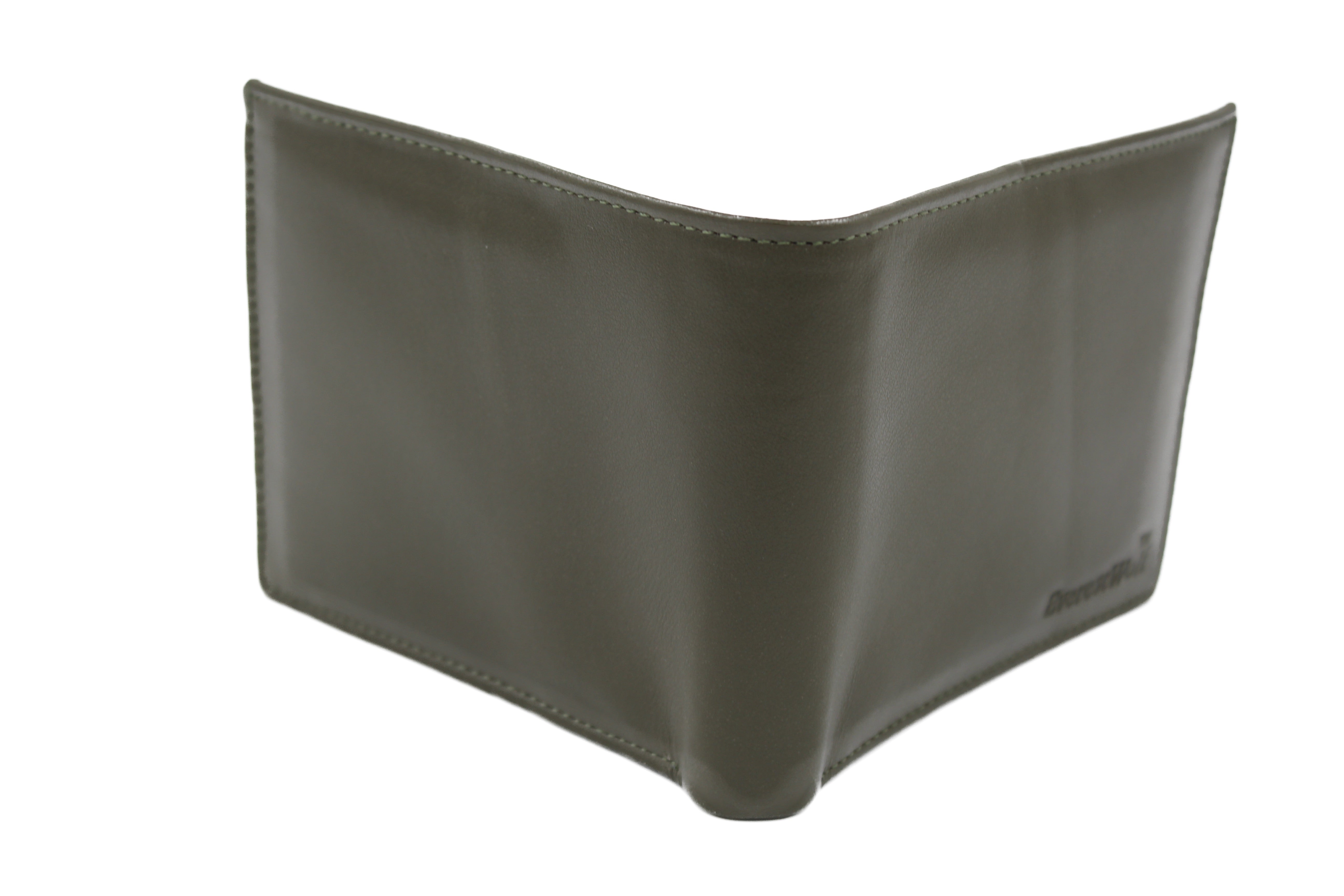 EverestWolf RoyalRivet Premium Dark Green Soft-Touch Leather Wallet