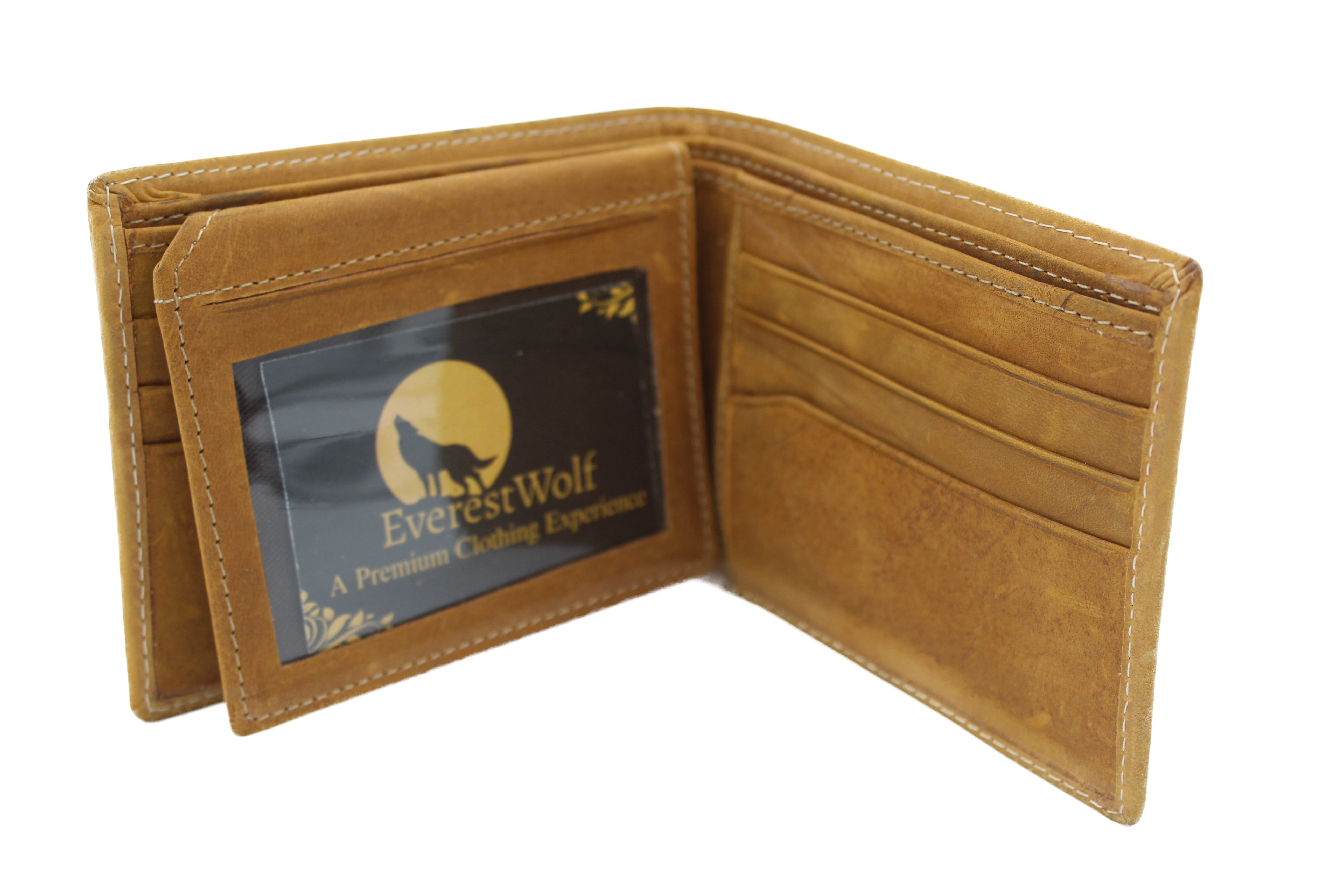 EverestWolf SaharaSatchel  Premium SandDunes Color Soft-touch Leather Wallet