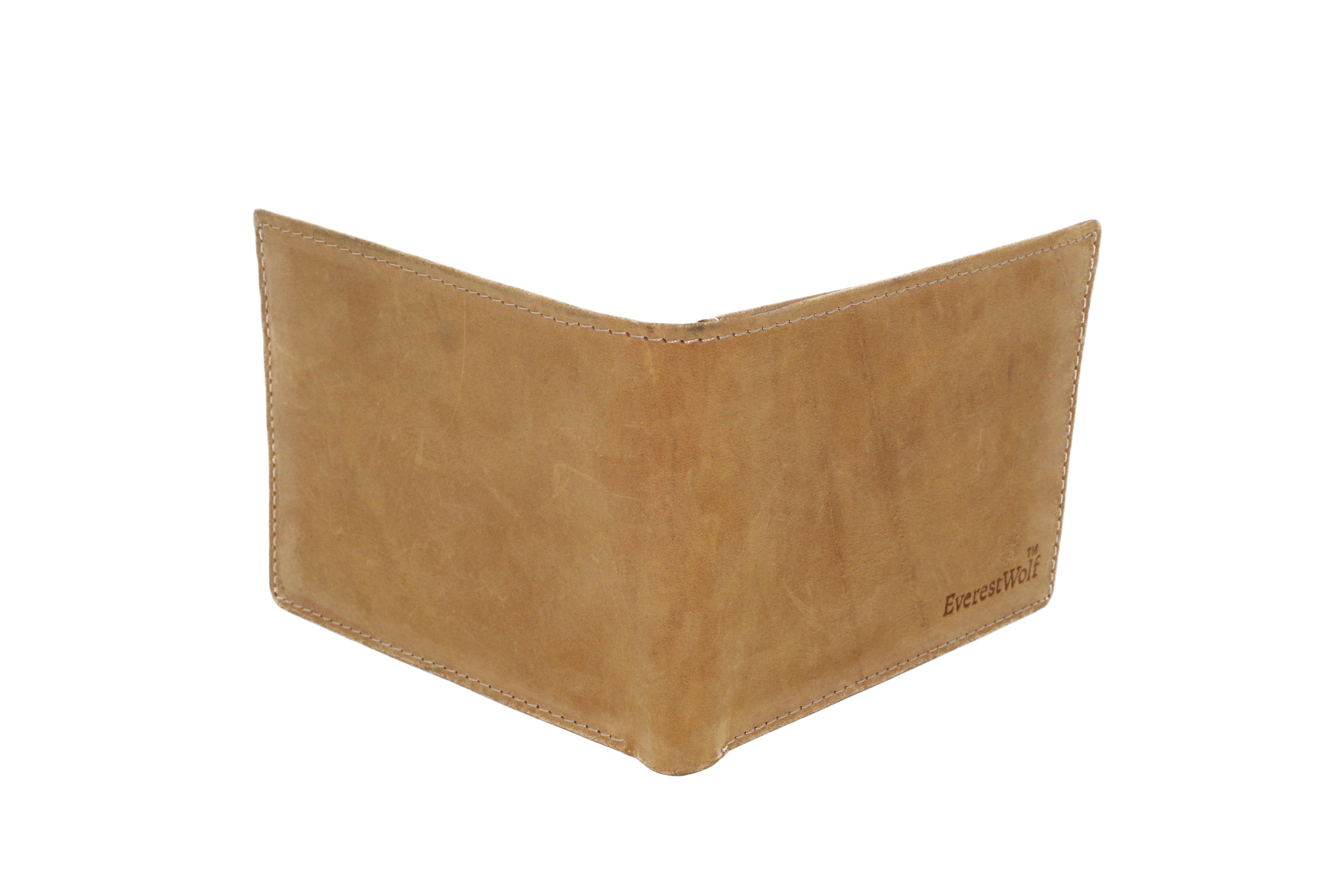 EverestWolf SaharaSatchel  Premium SandDunes Color Soft-touch Leather Wallet