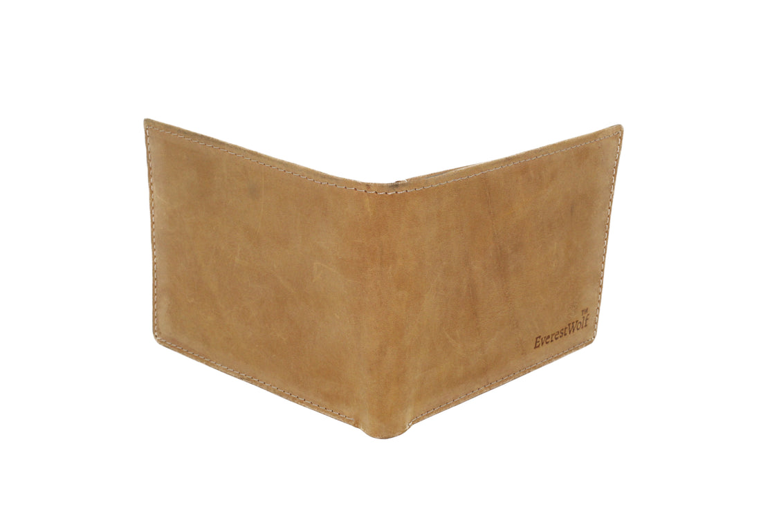 EverestWolf SaharaSatchel  Premium SandDunes Color Soft-touch Leather Wallet