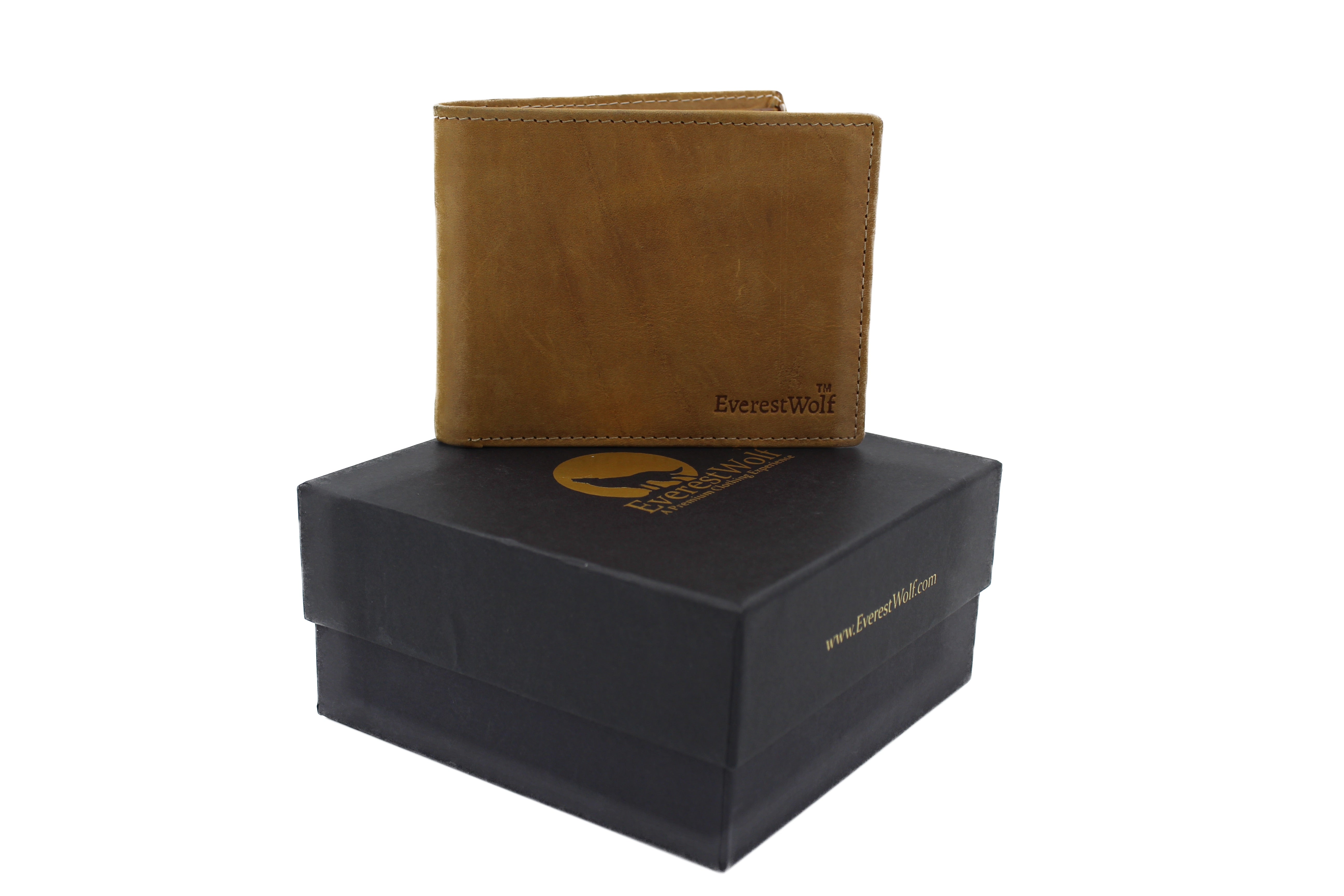 EverestWolf SaharaSatchel  Premium SandDunes Color Soft-touch Leather Wallet