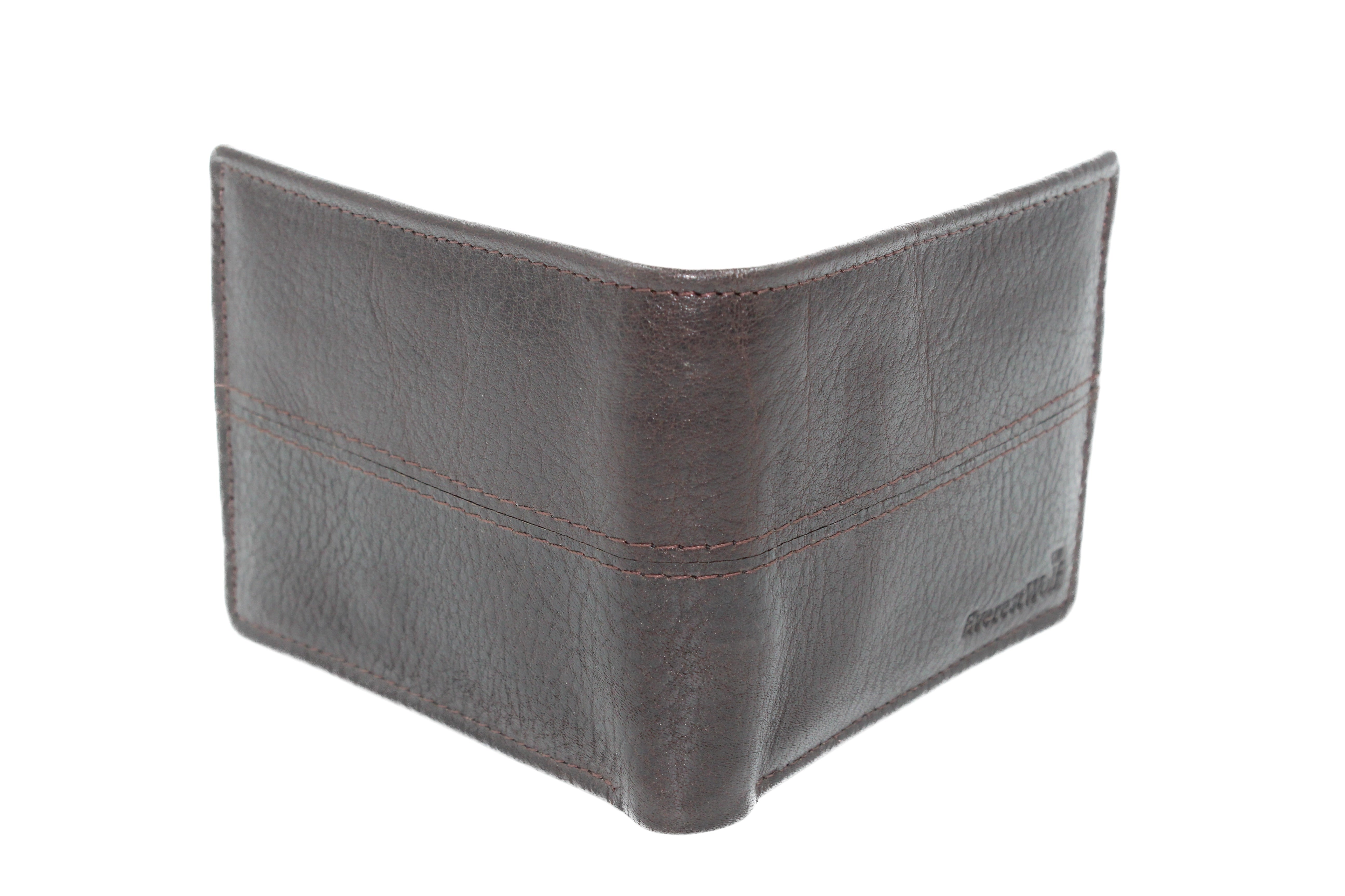 EverestWolf DeluxeDen Luxury Brown Snake Textured Leather Wallet