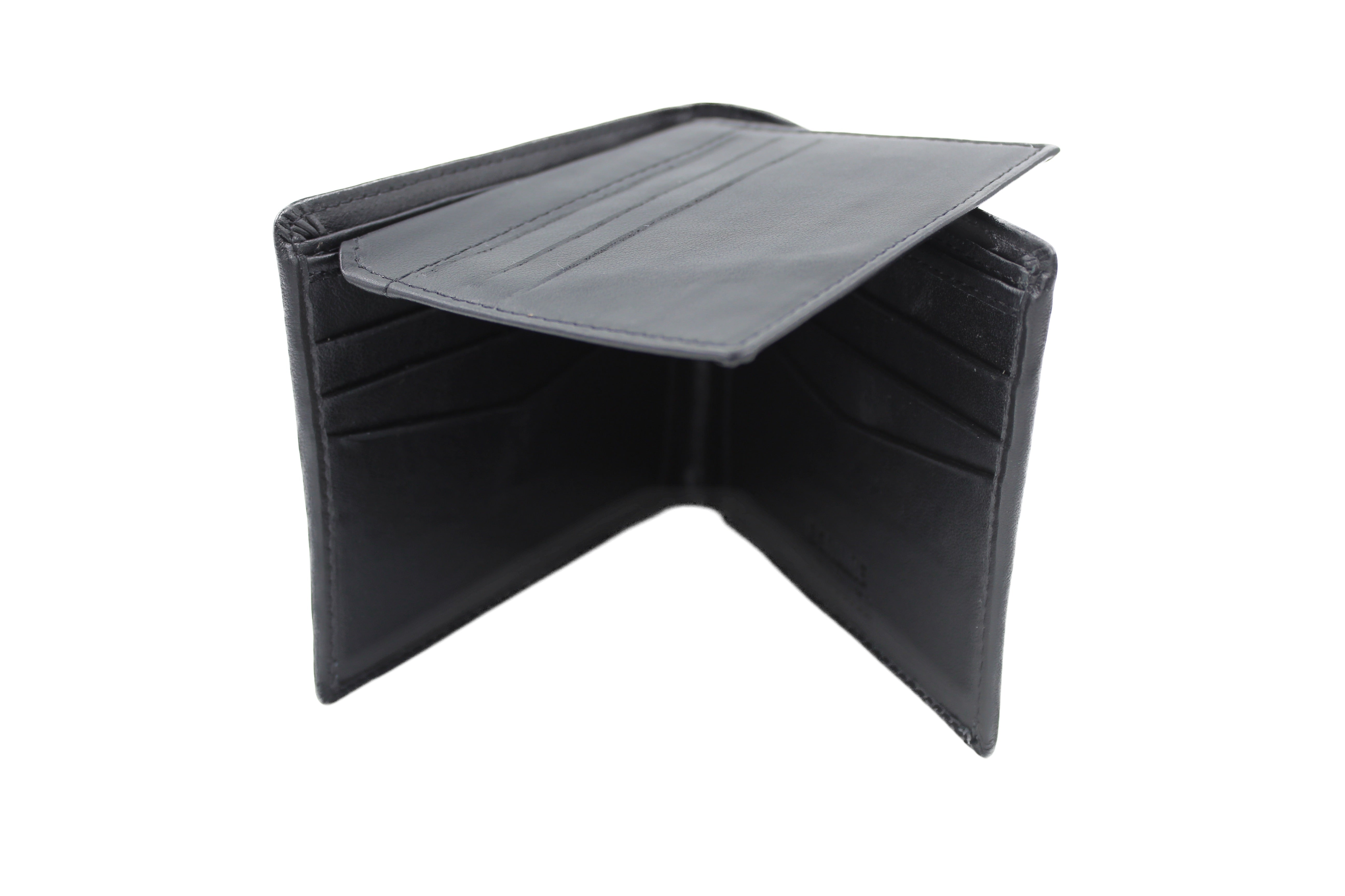 EverestWolf NoirCraft Black Smooth Textured Wallet