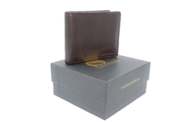 EverestWolf RuggedRipper Premium Tan Textured Leather Wallet