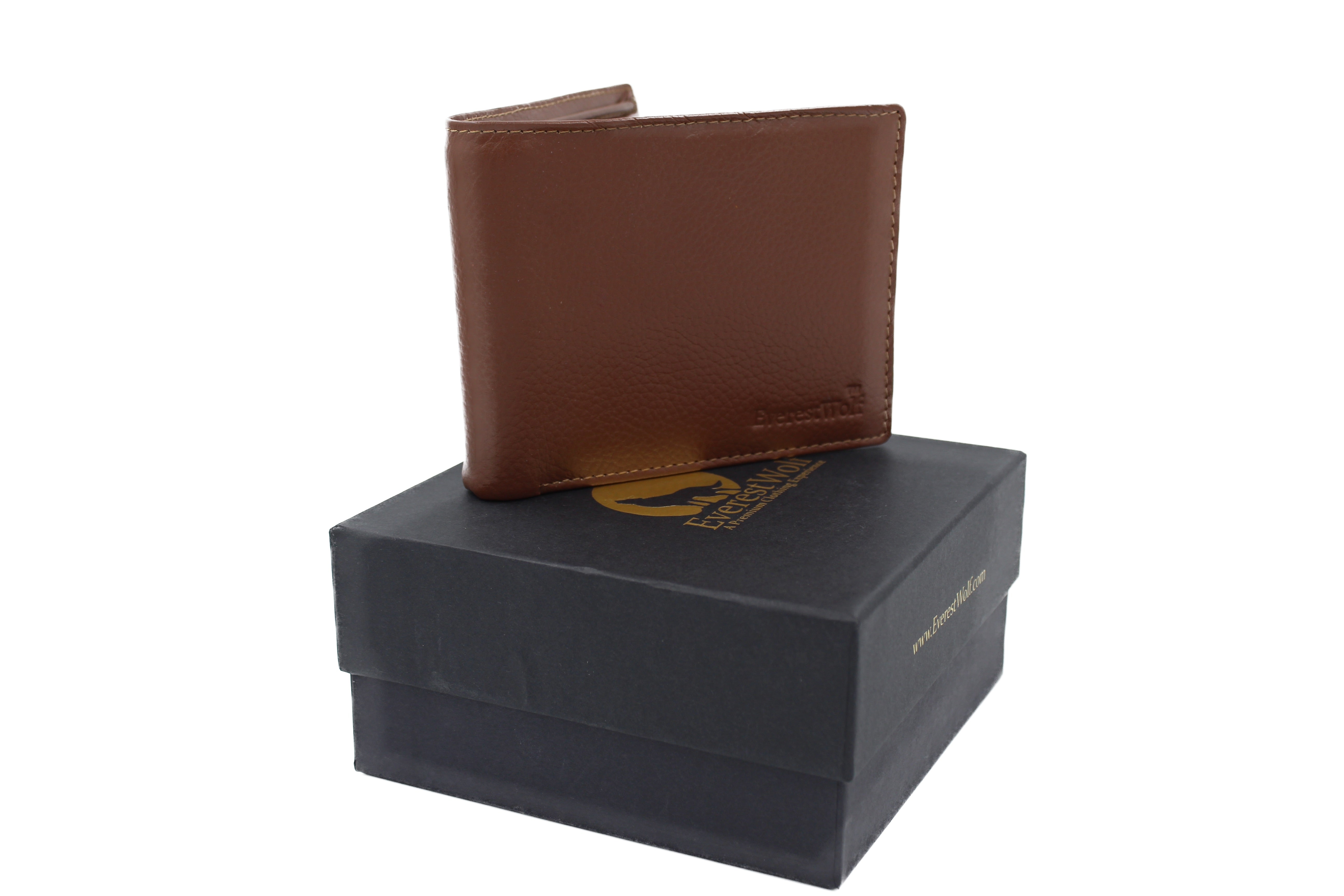 EverestWolf MirageMint Premium Brown Designer Leather Wallet