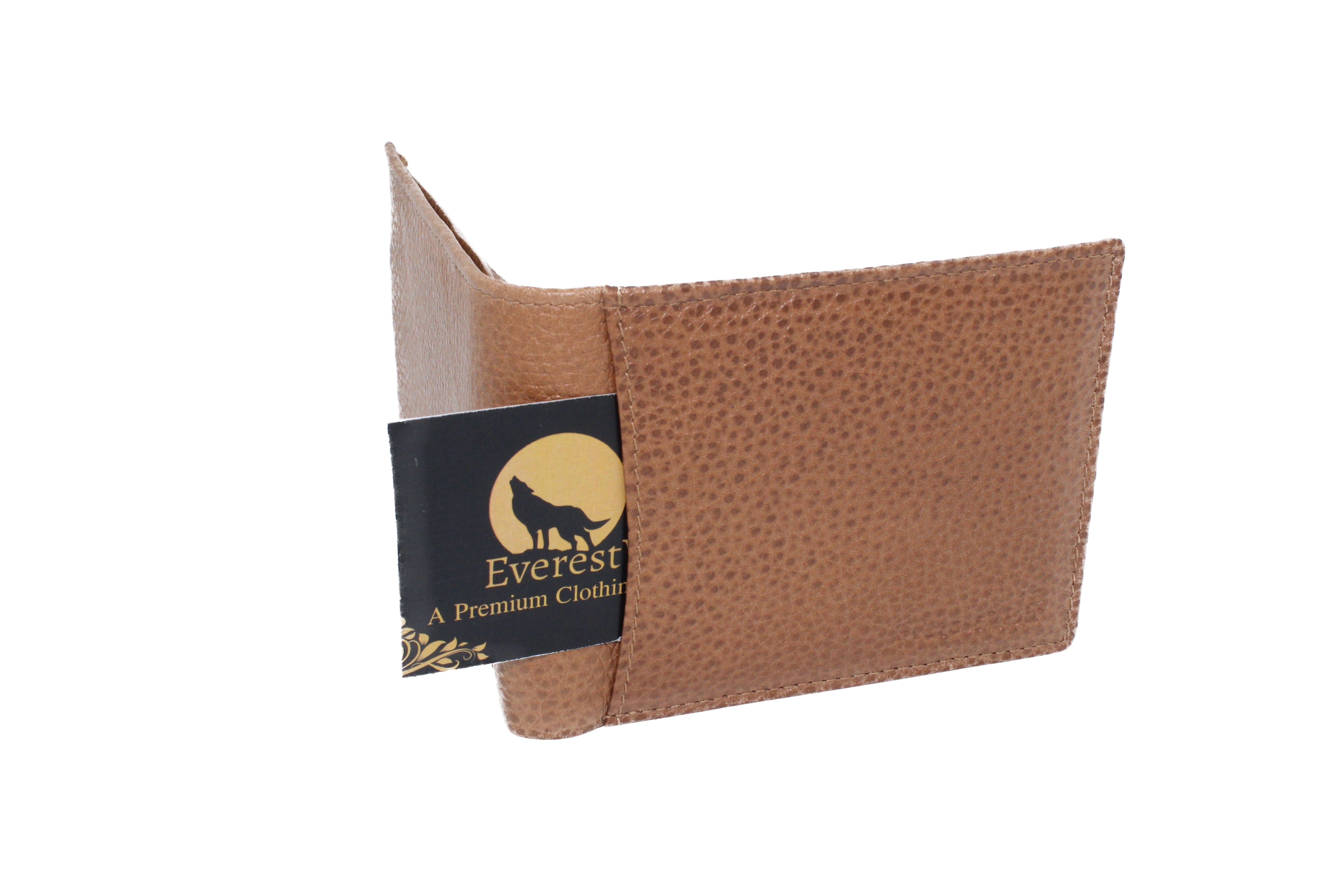EverestWolf TitanTrove Premium DuskBrown Designer Two Fold Leather Wallet
