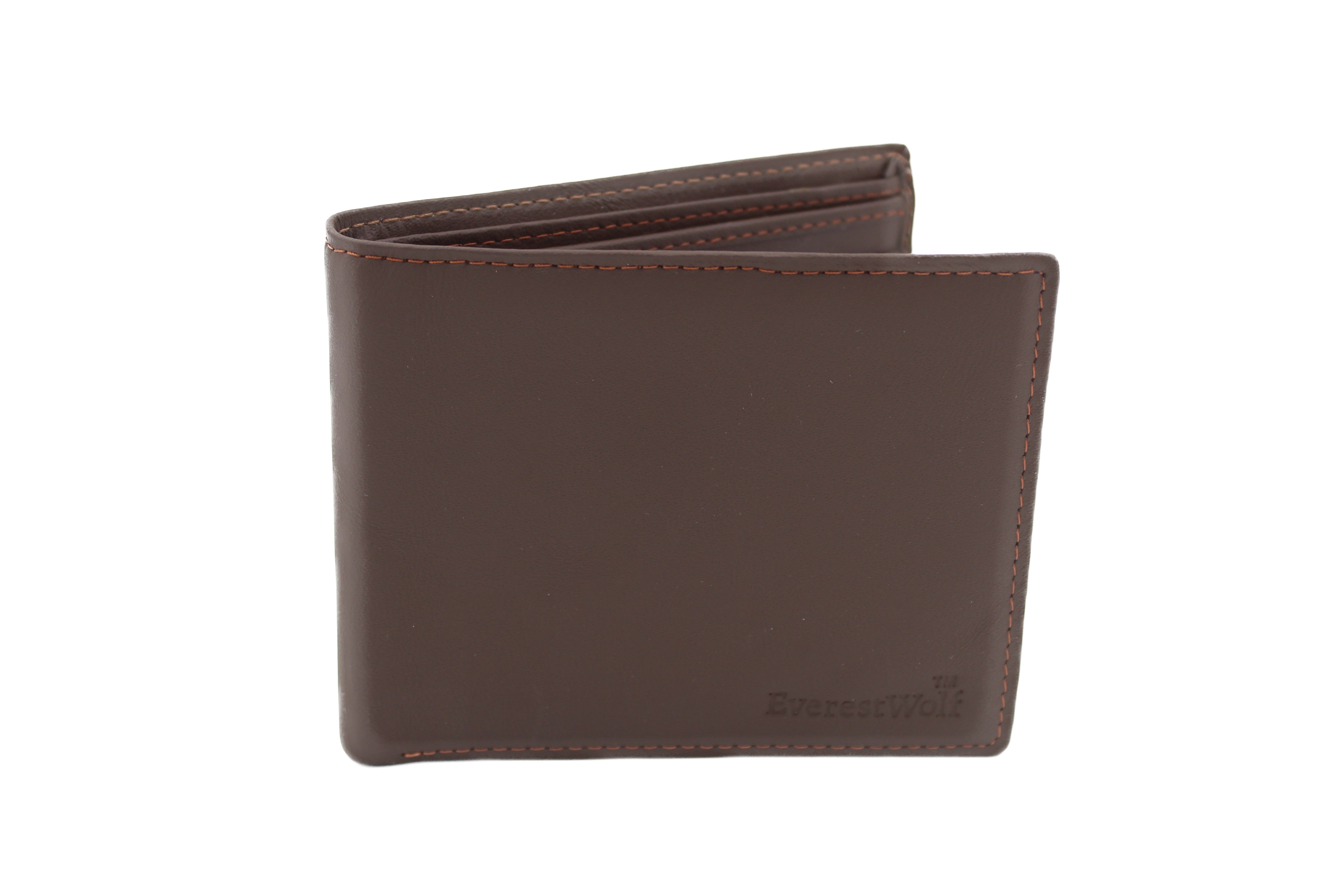 EverestWolf CamelCrest Premium Tan Ultra Soft-Touch Leather Wallet