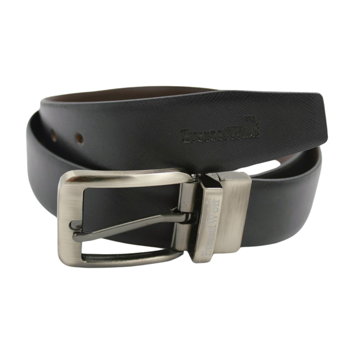 EverestWolf Premium Quality Textured Leather Formal Reversible Belts