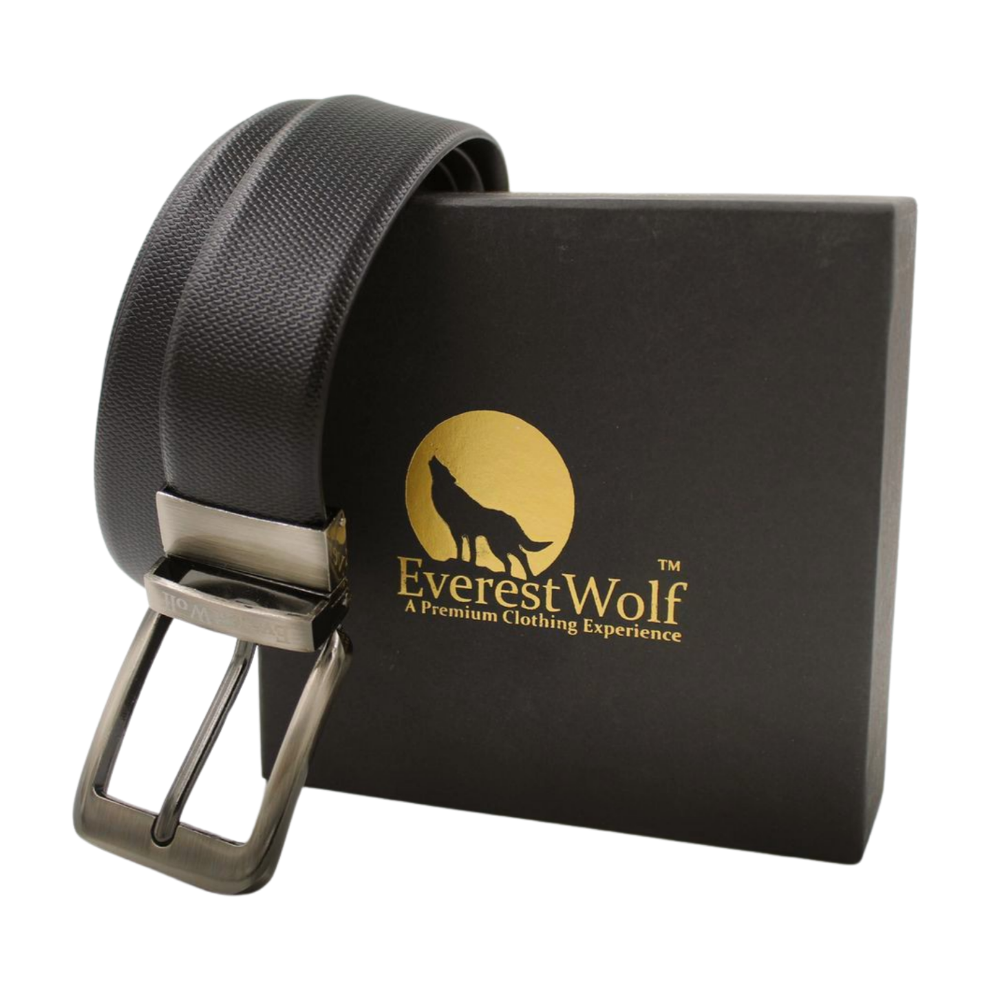 EverestWolf Premium Textured Leather Formal Reversible Belts