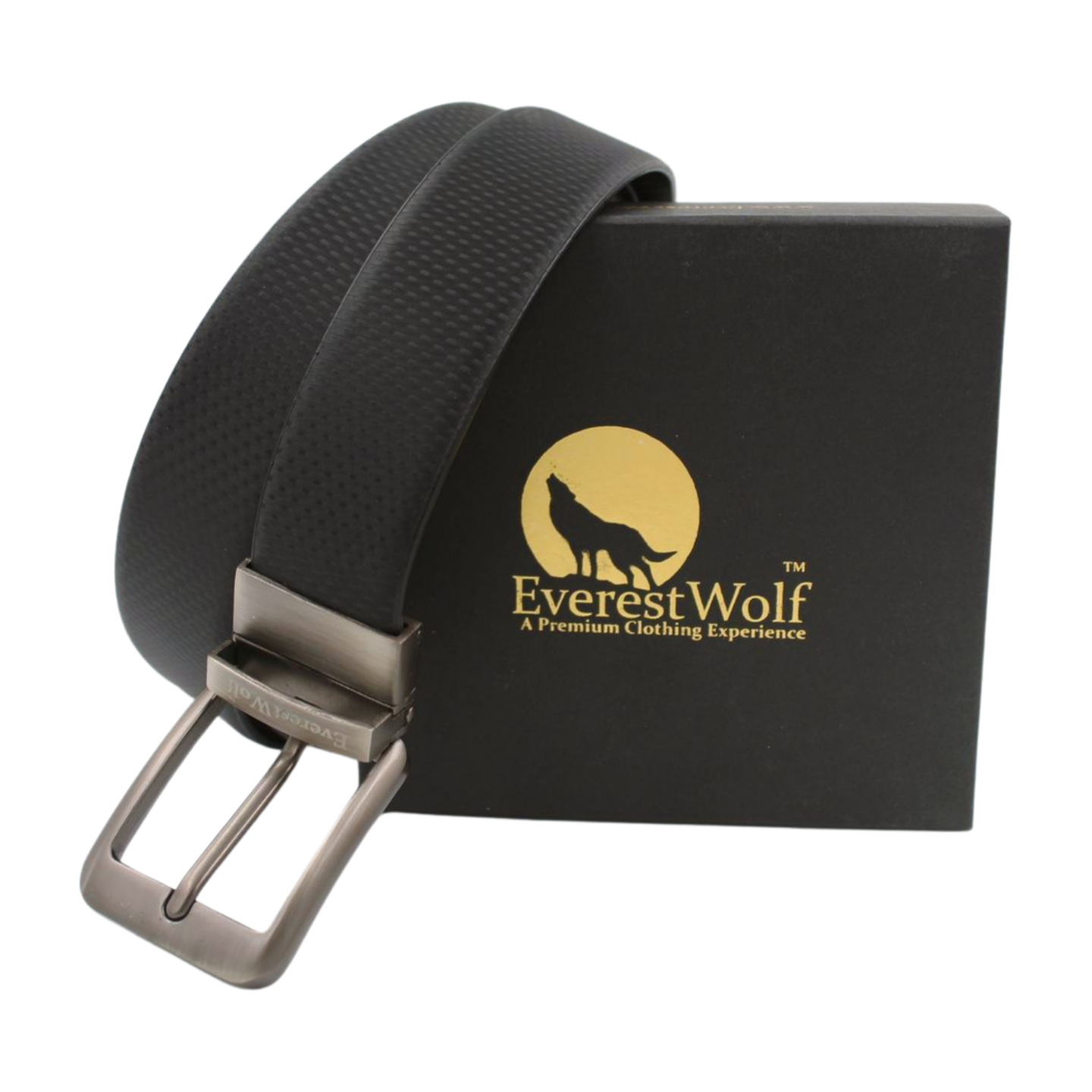 EverestWolf Premium Convertible Textured Leather Formal Reversible Belts