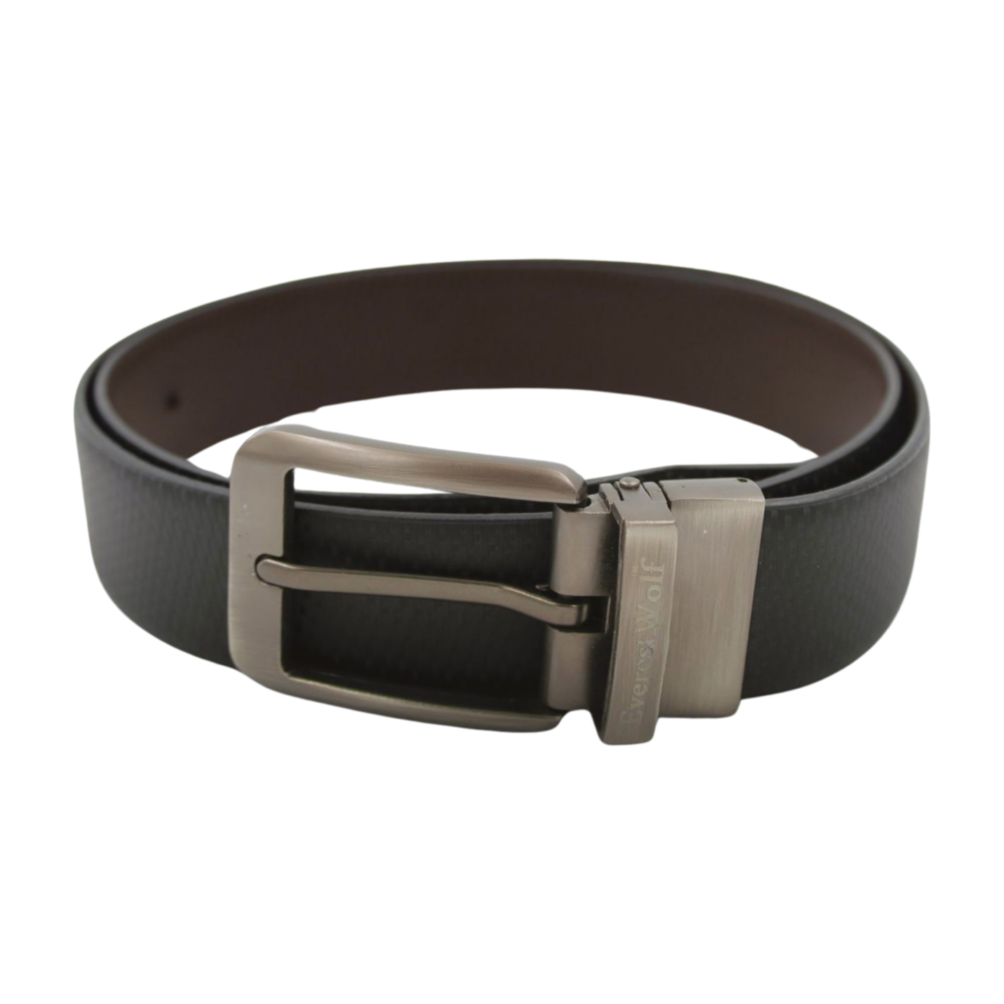 EverestWolf Premium Convertible Textured Leather Formal Reversible Belts